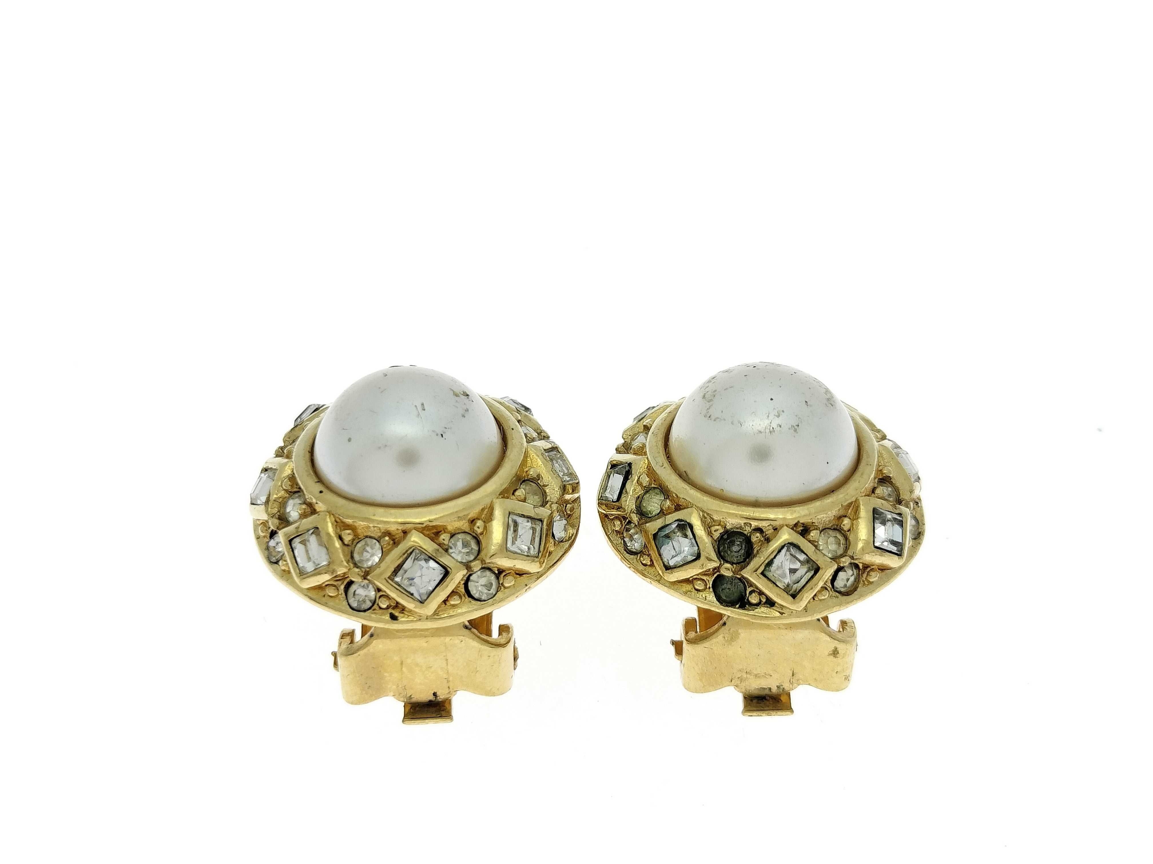 Vintage earrings by Christian Dior. — view 4