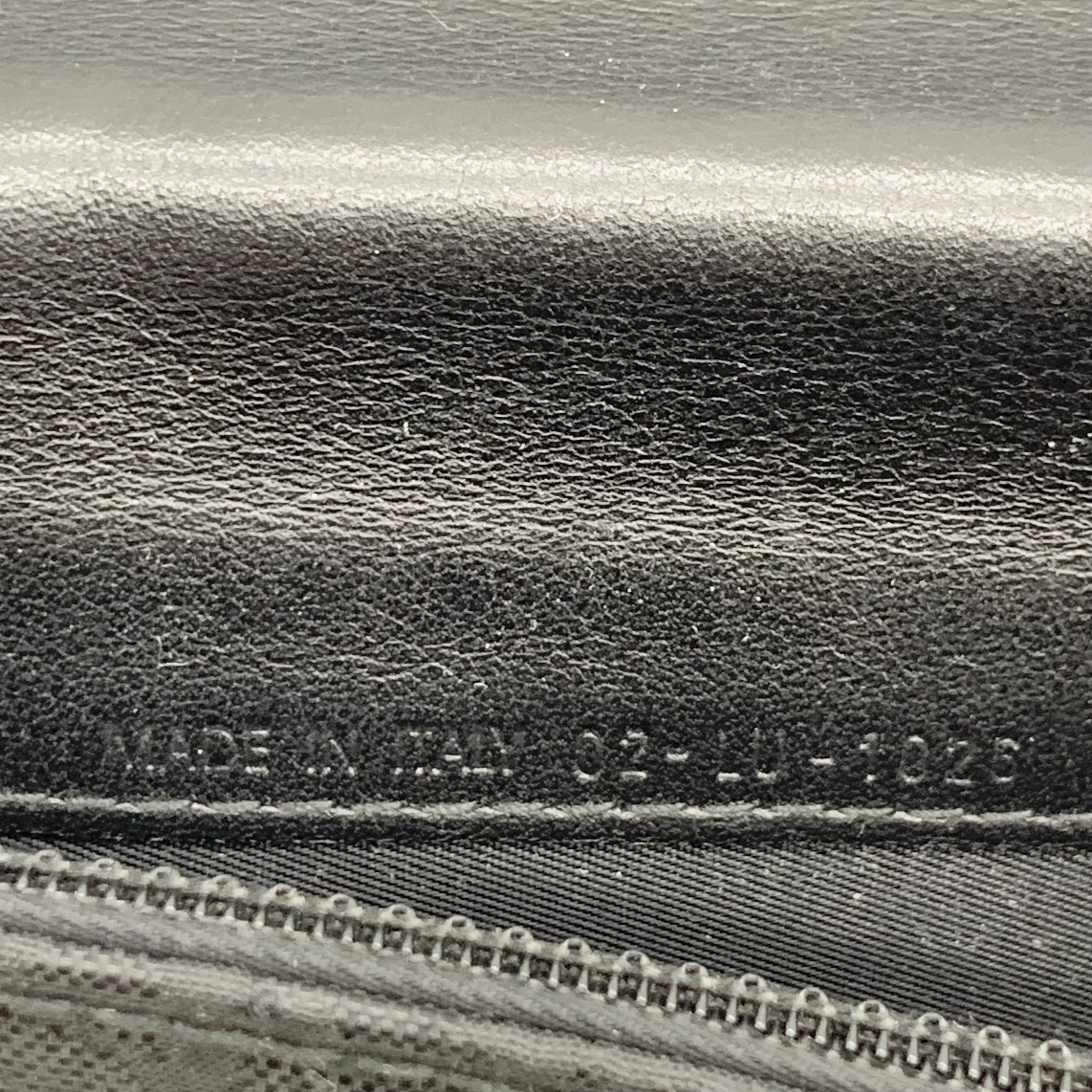 Christian Canvas Logo Plate Long Wallet, Black, with Box — view 9
