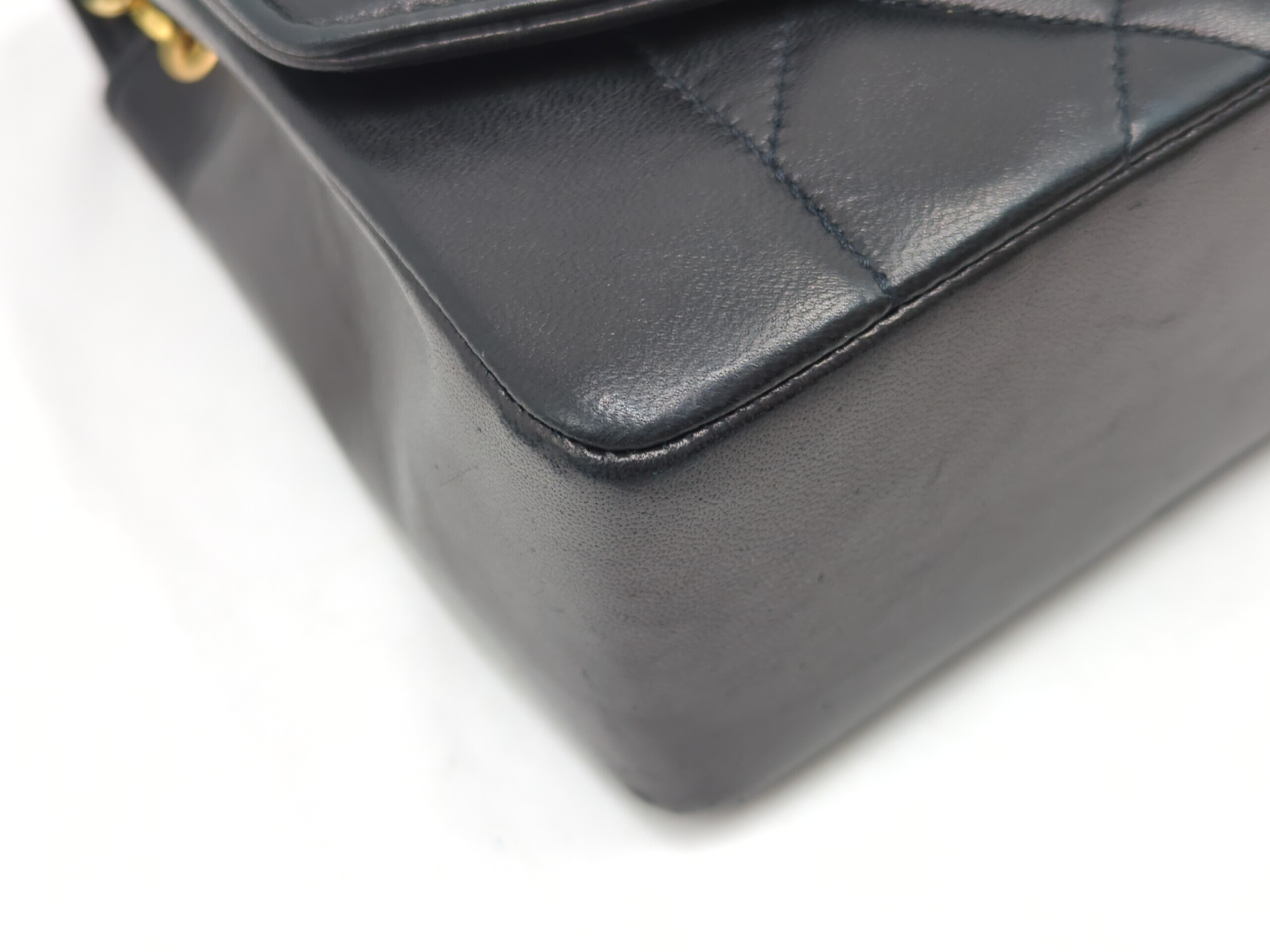 Lambskin Diana 25 Black Gold Hardware Serial Number 1 Shoulder Bag — view 4