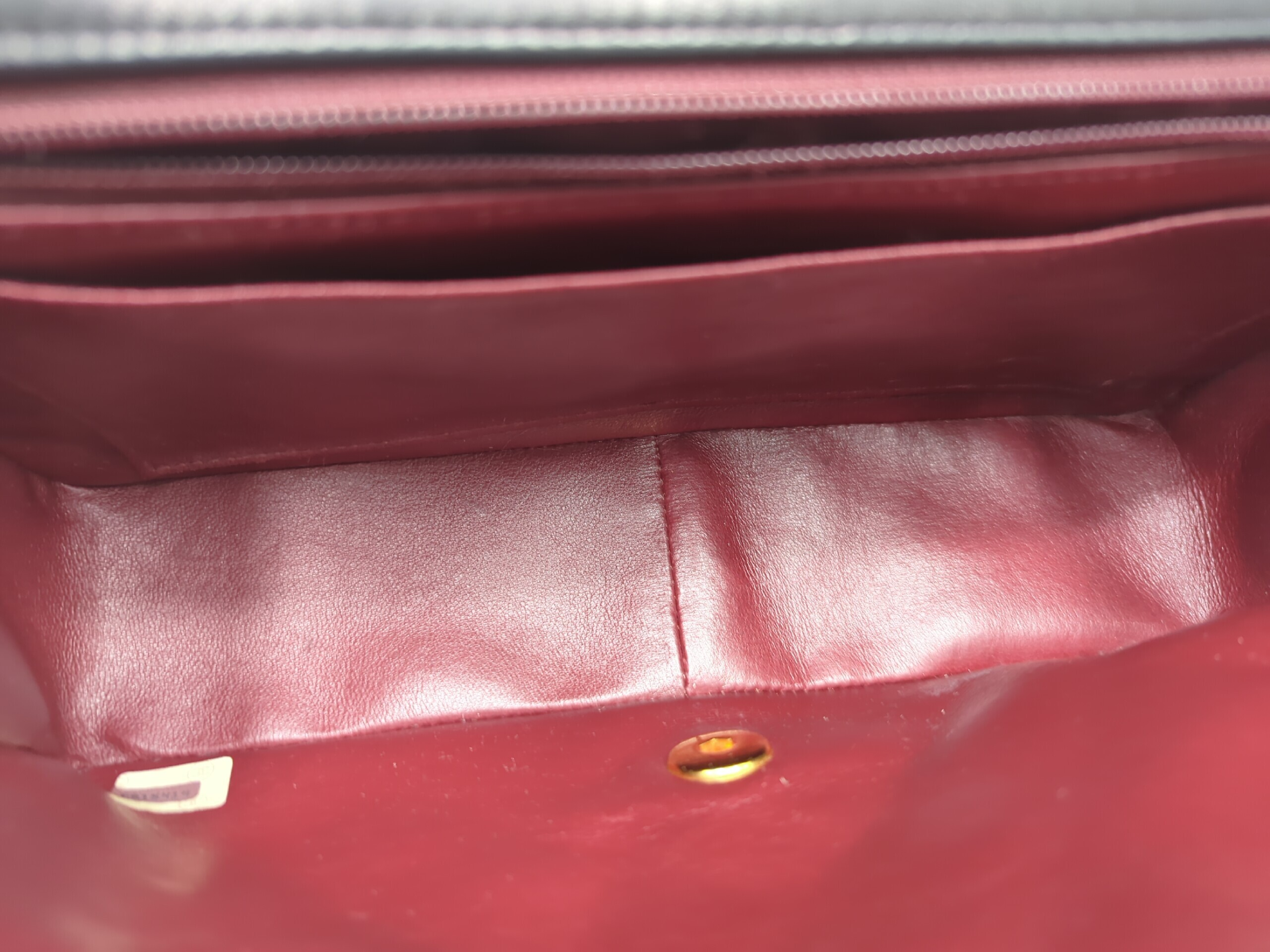 Lambskin Diana 25 Black Gold Hardware Serial Number 1 Shoulder Bag — view 9