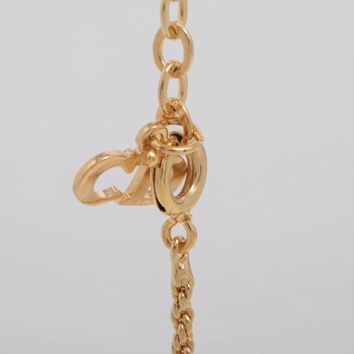 CD logo necklace, GP gold, with — view 3