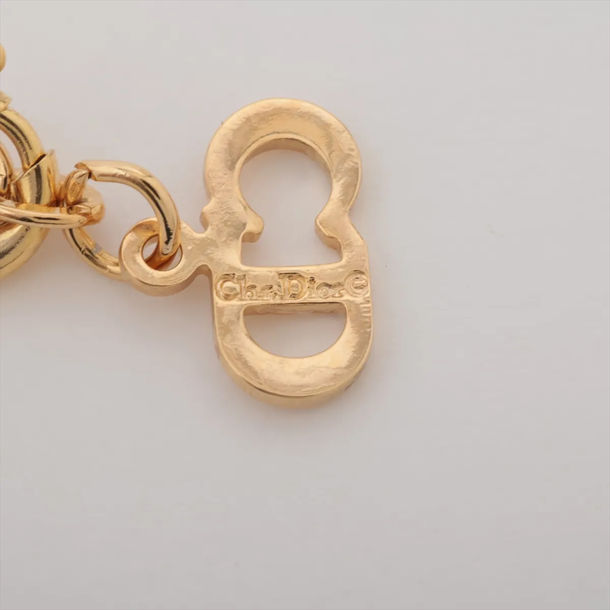 CD logo necklace, GP gold, with — view 4