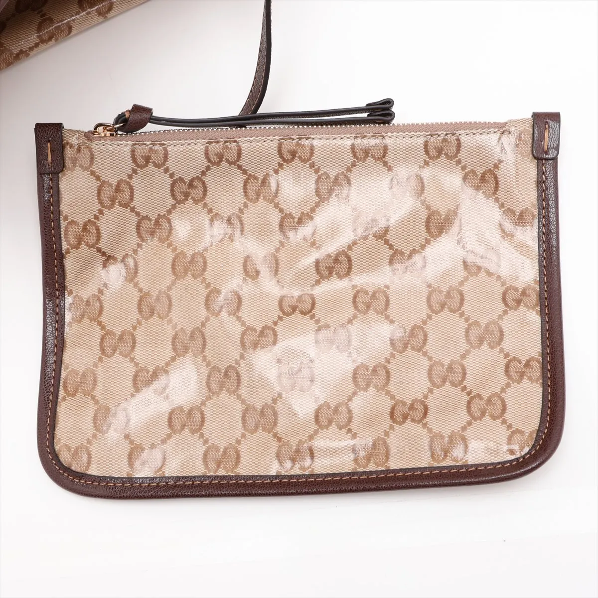 GG Crystal Giglio Large Coated Canvas and Leather Tote Bag, Brown, 853971 — view 10