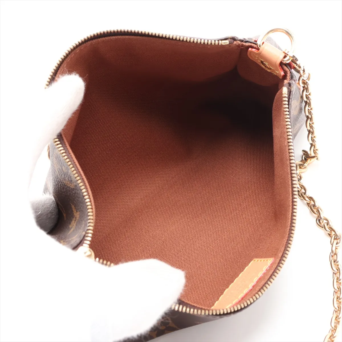 Monogram Pochette Eva M13567 Brown (RFID detected) — view 6