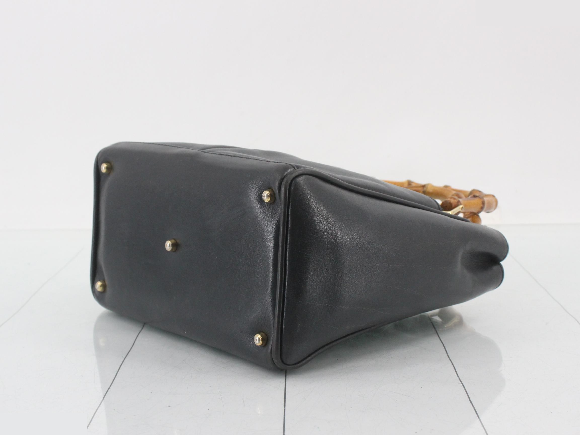 Bamboo handbag, black — view 6