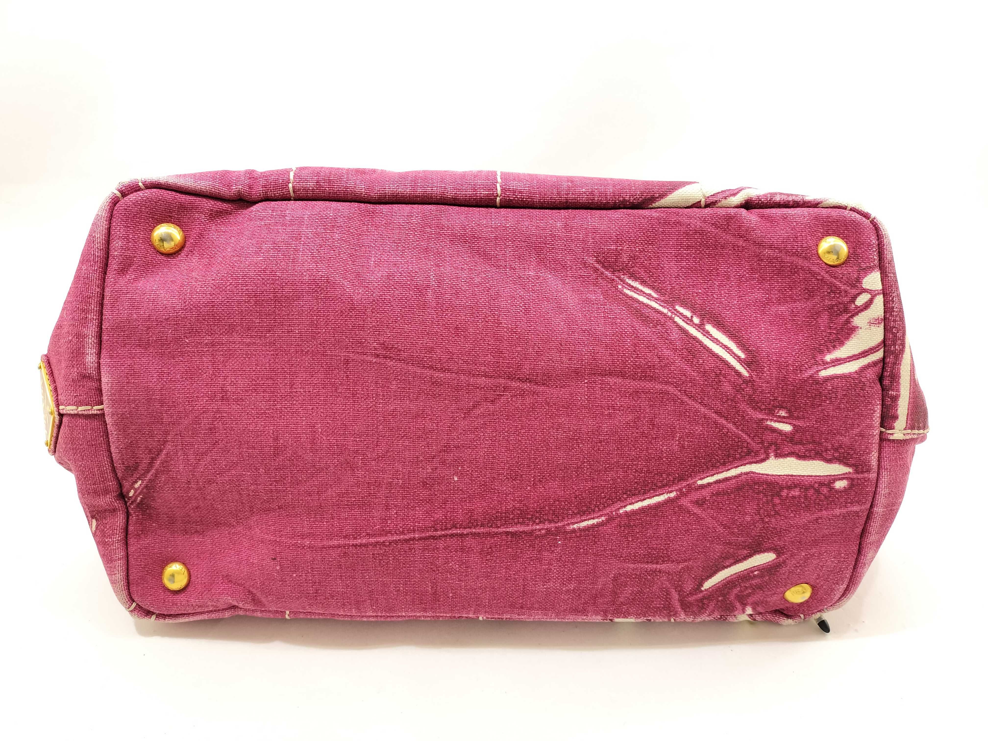 Handbag Canapa Denim Triangle Logo Handbag — view 3