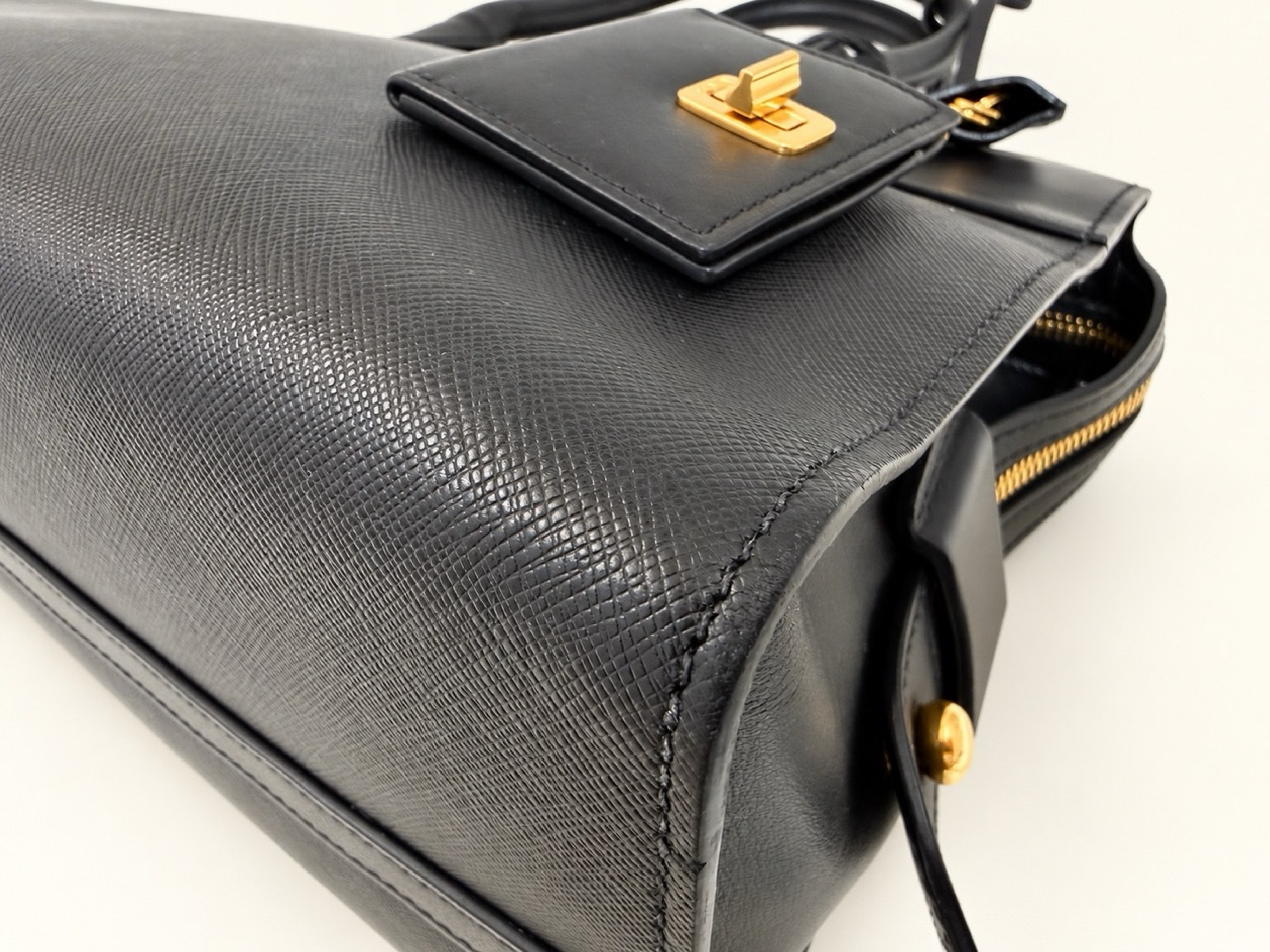 1BA046 Esplanade Saffiano 2-Way Handbag — view 4