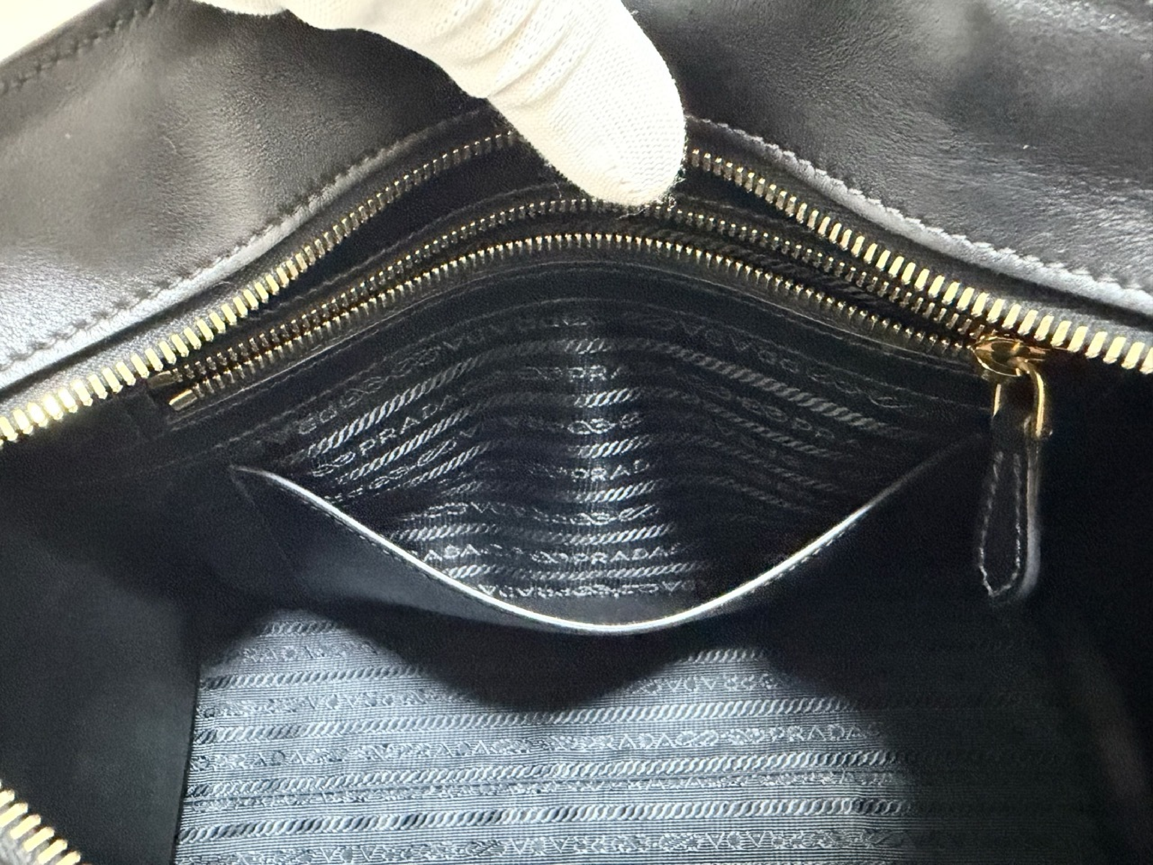 1BA046 Esplanade Saffiano 2-Way Handbag — view 10