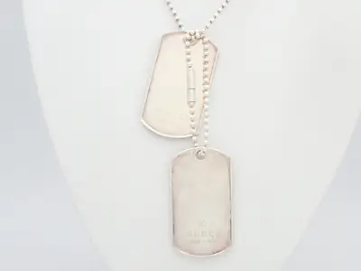 Symbol Plate Ball Chain Necklace, SV925, 55.1g