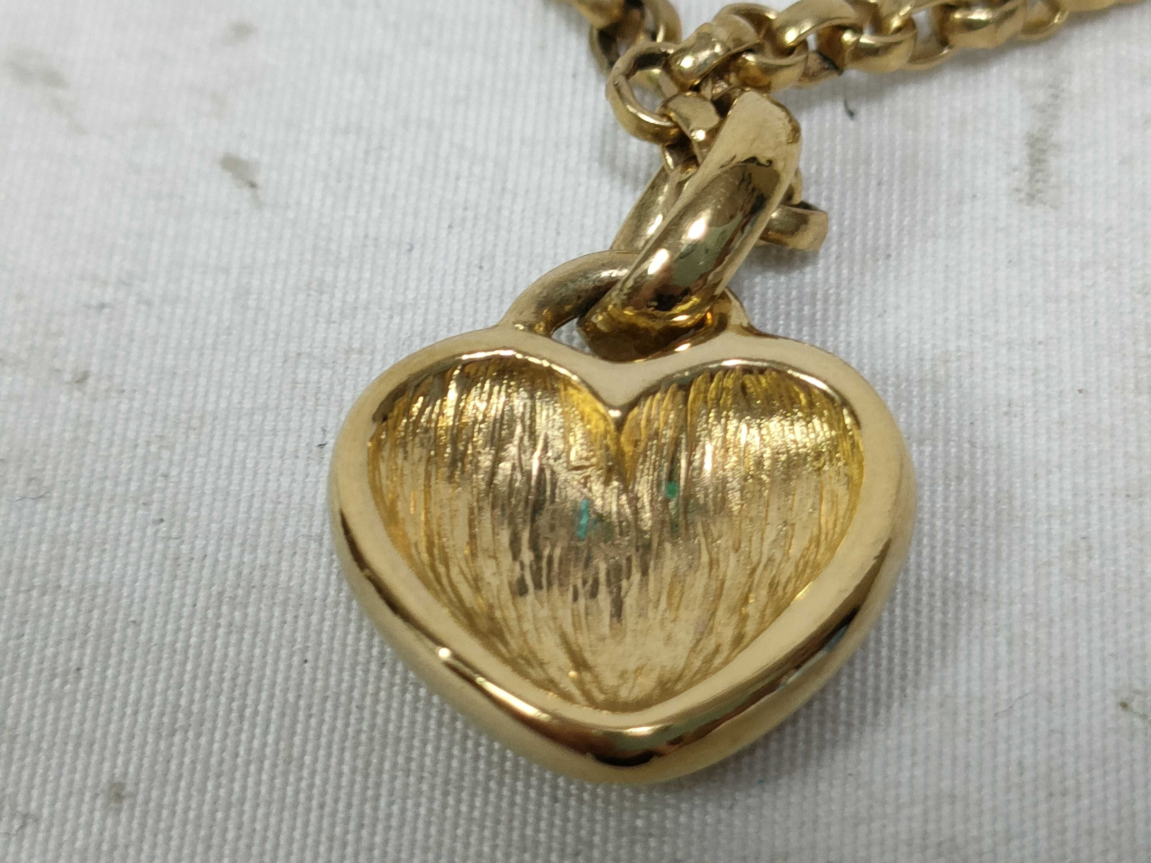 Heart Motif Necklace GP Gold Necklace — view 4