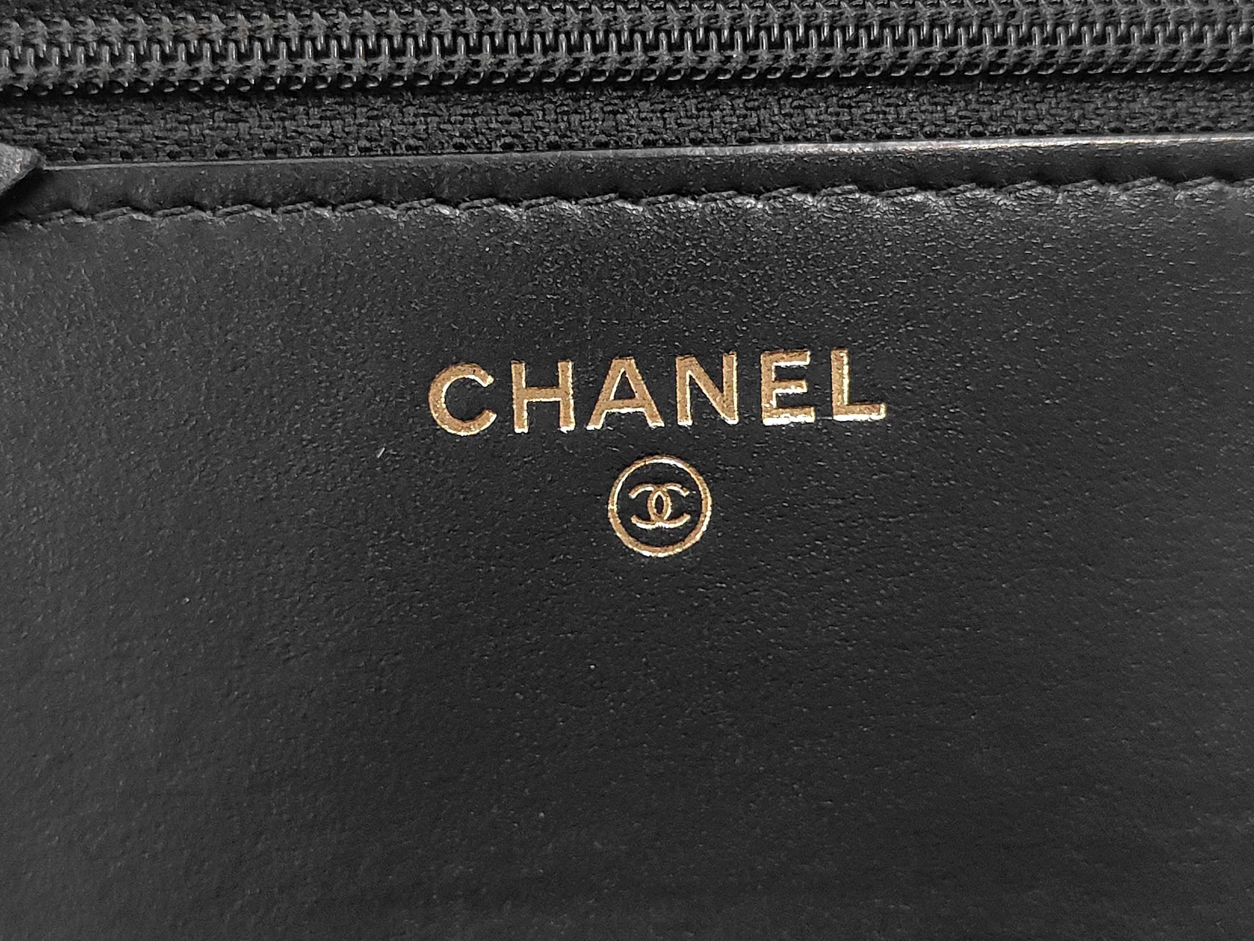 Boy Chanel Caviar Skin Black Chain Shoulder Bag — view 9