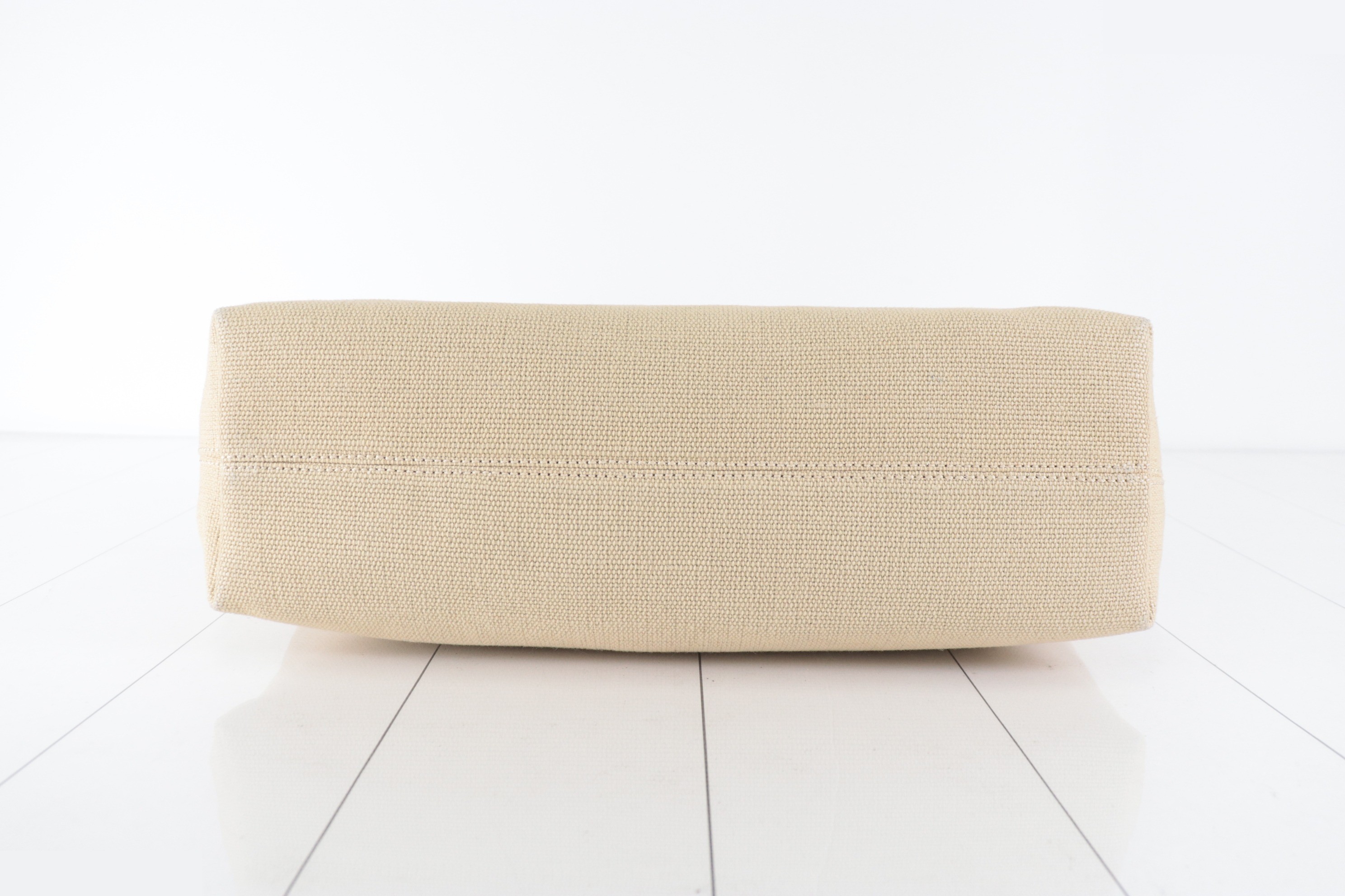 Leather x Canvas Tote Bag, Brown/Beige, Item No. 5 — view 7