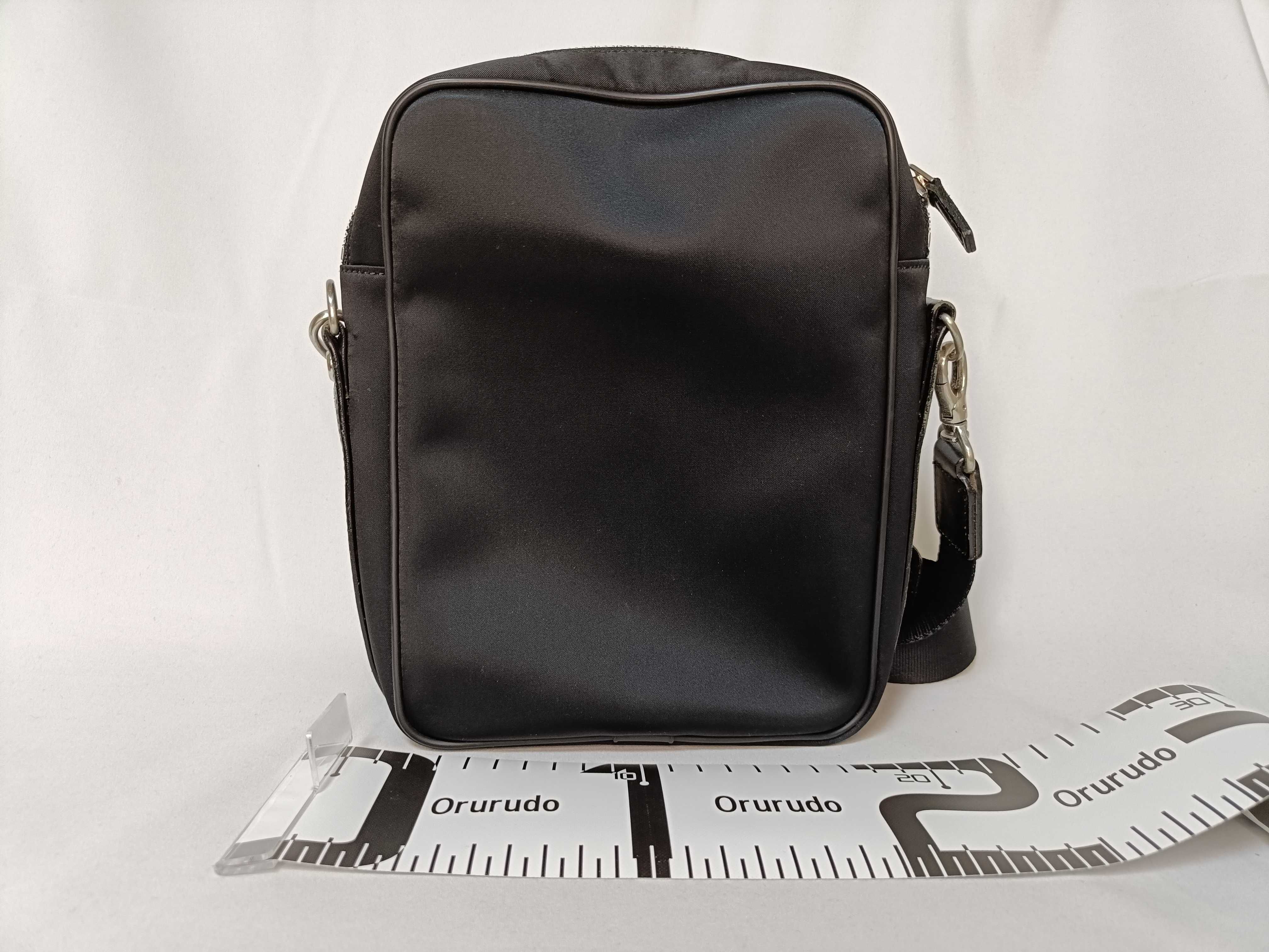 Nylon x Leather Shoulder Bag — view 2
