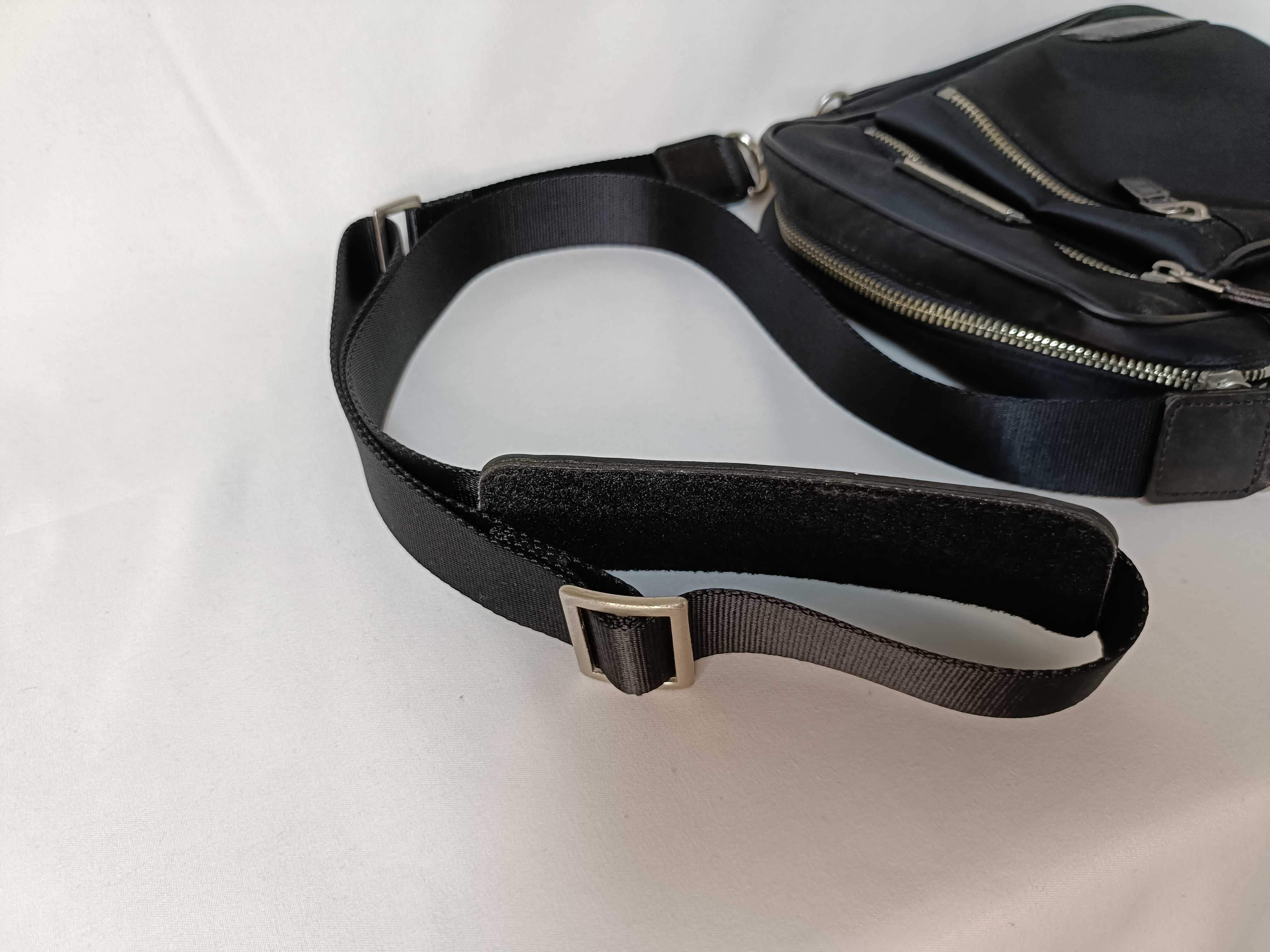 Nylon x Leather Shoulder Bag — view 3