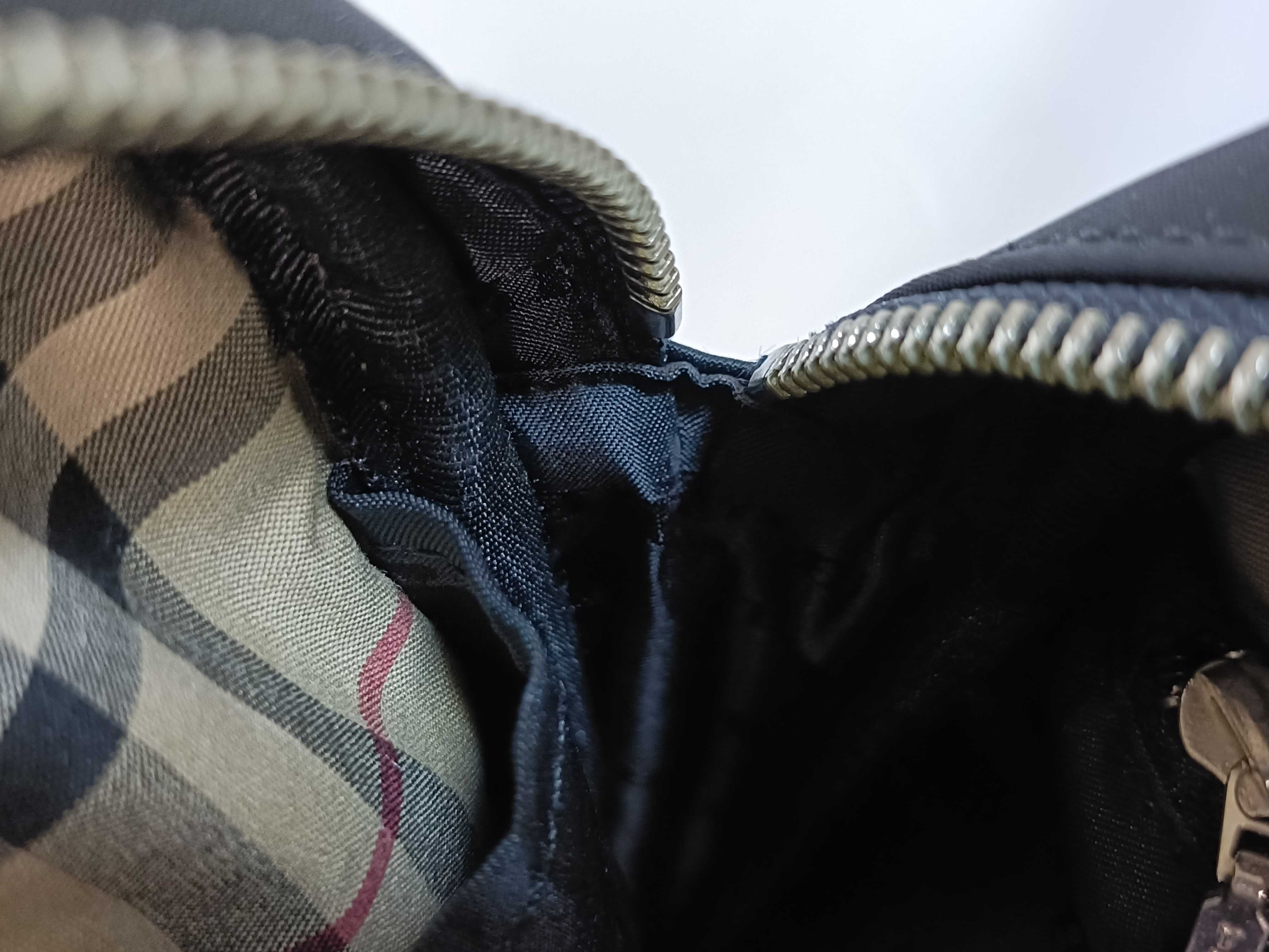 Nylon x Leather Shoulder Bag — view 9