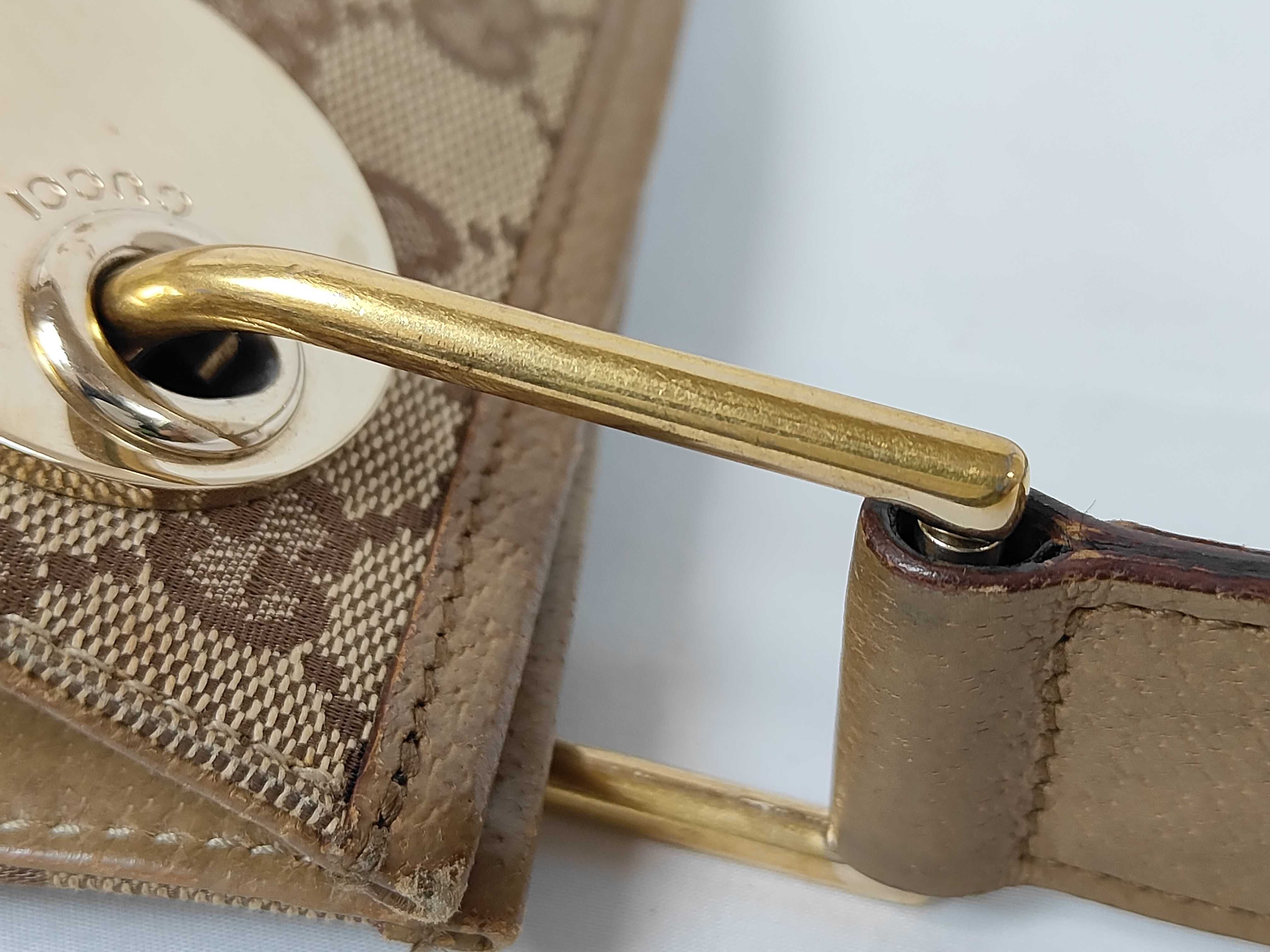 GG Canvas Shoulder Bag with Gold Hardware — view 5