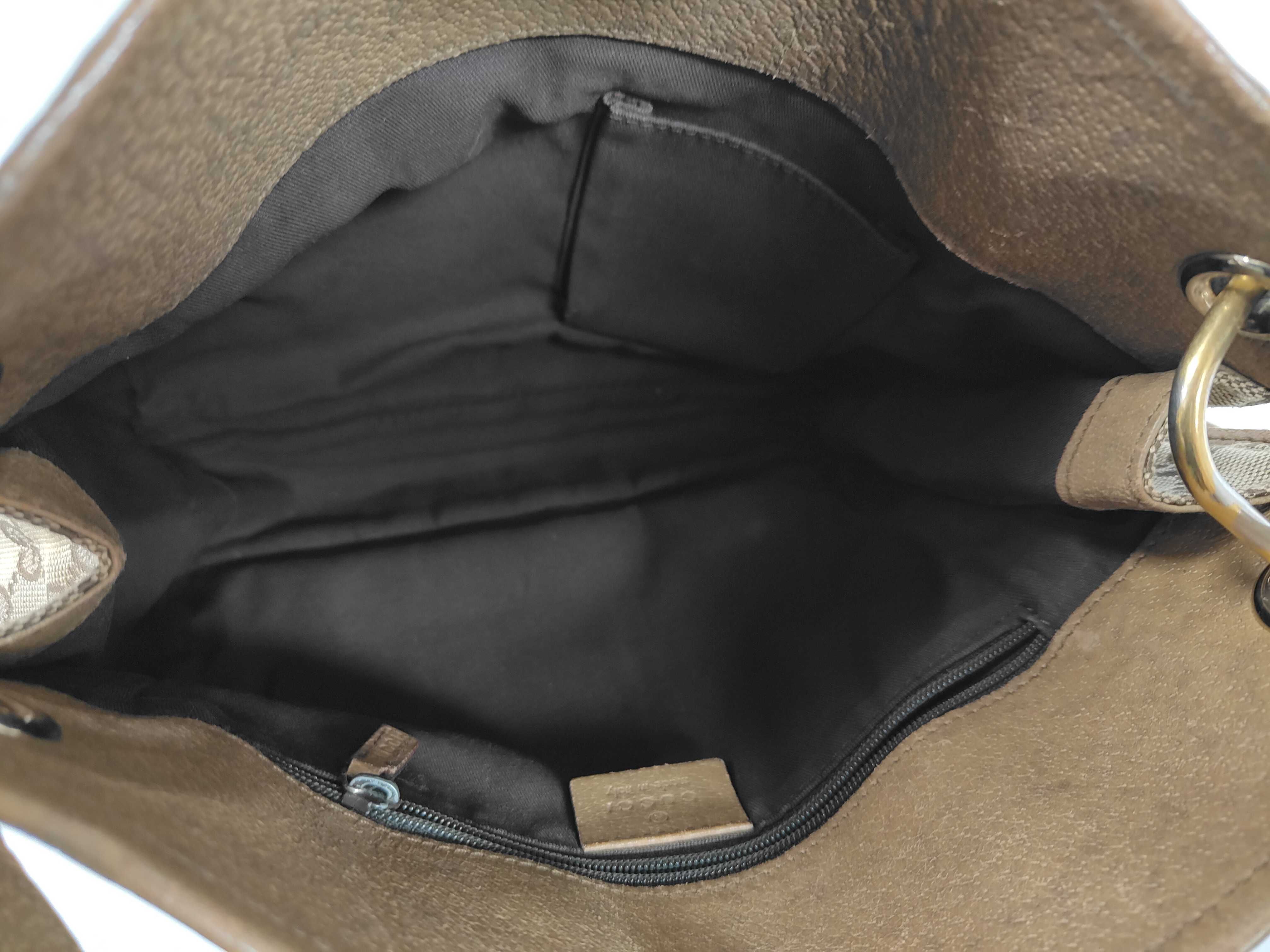 GG Canvas Shoulder Bag with Gold Hardware — view 9