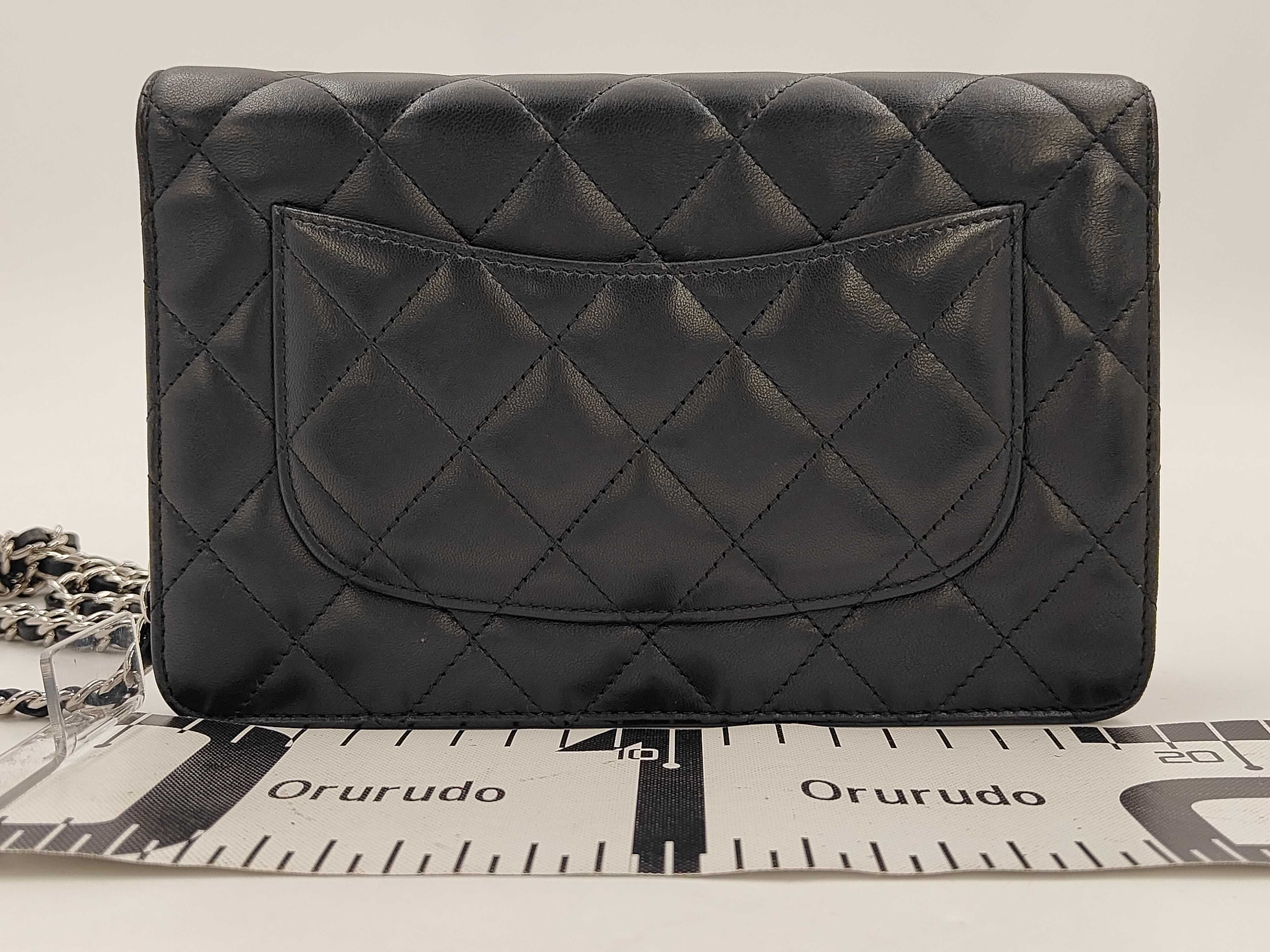 WOC Chain Bag, Black with Gold Buckle, Shoulder Bag — view 2