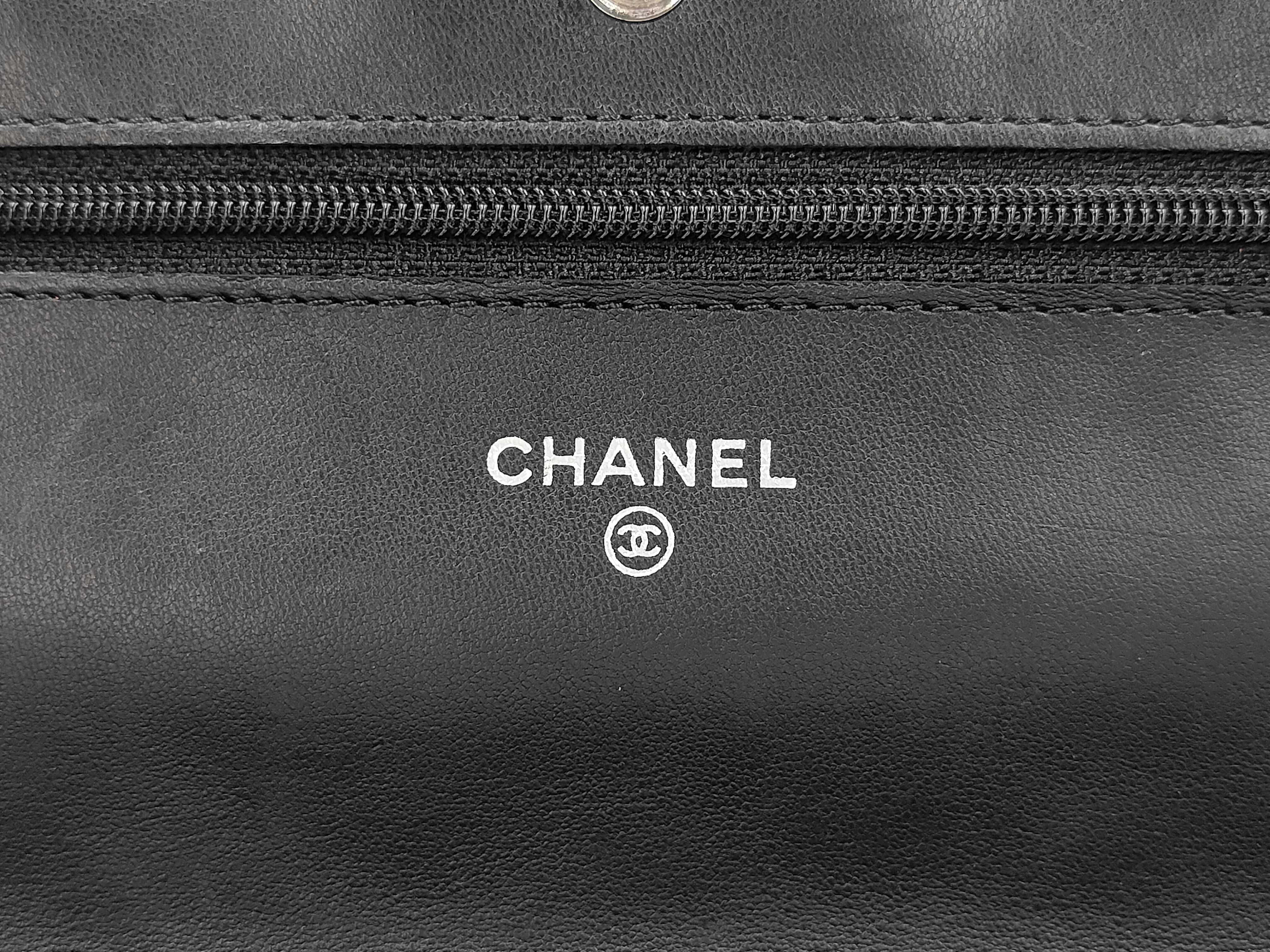 WOC Chain Bag, Black with Gold Buckle, Shoulder Bag — view 9