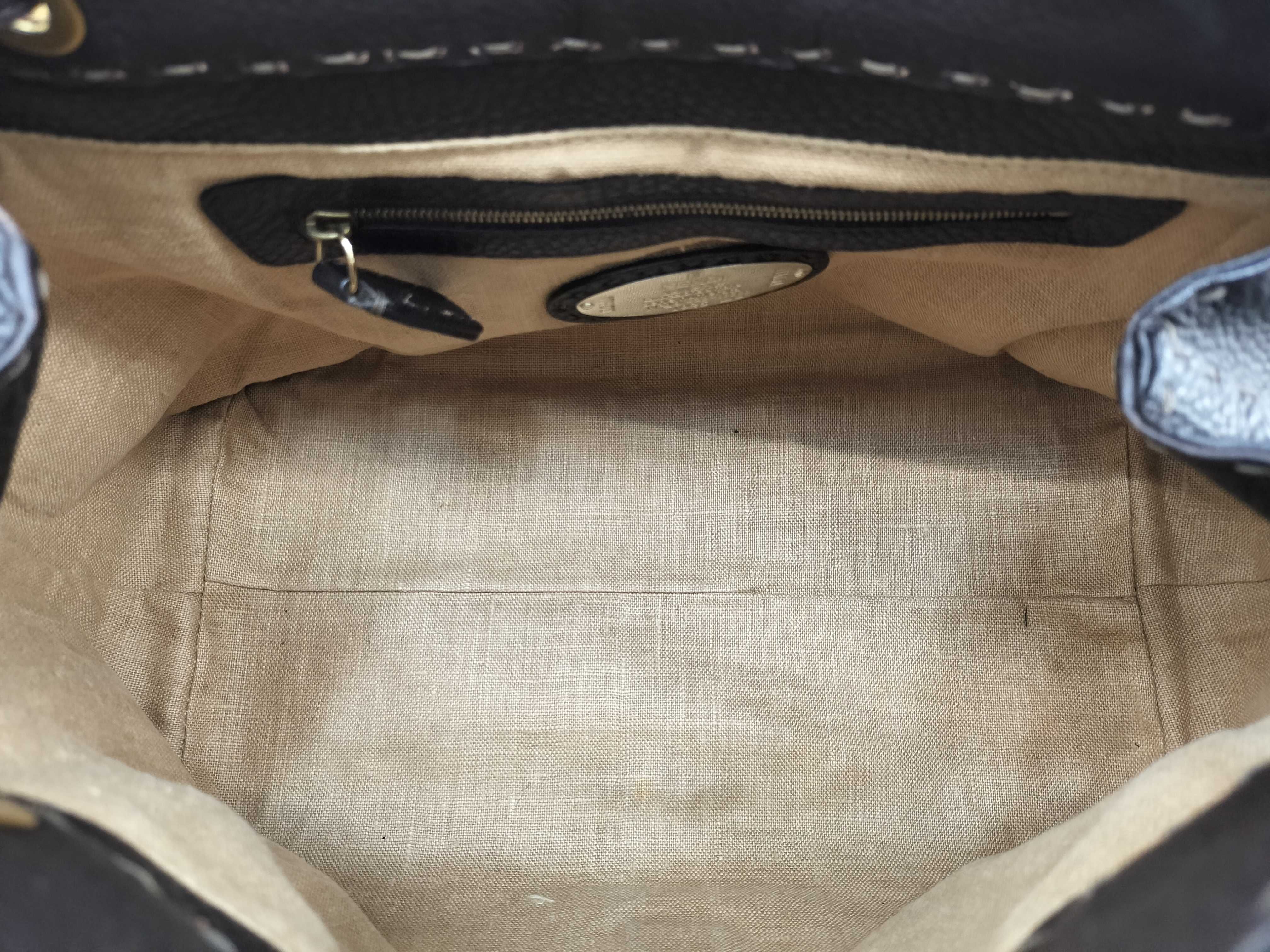handbag, Selleria Villa Borghese, dark brown. — view 12