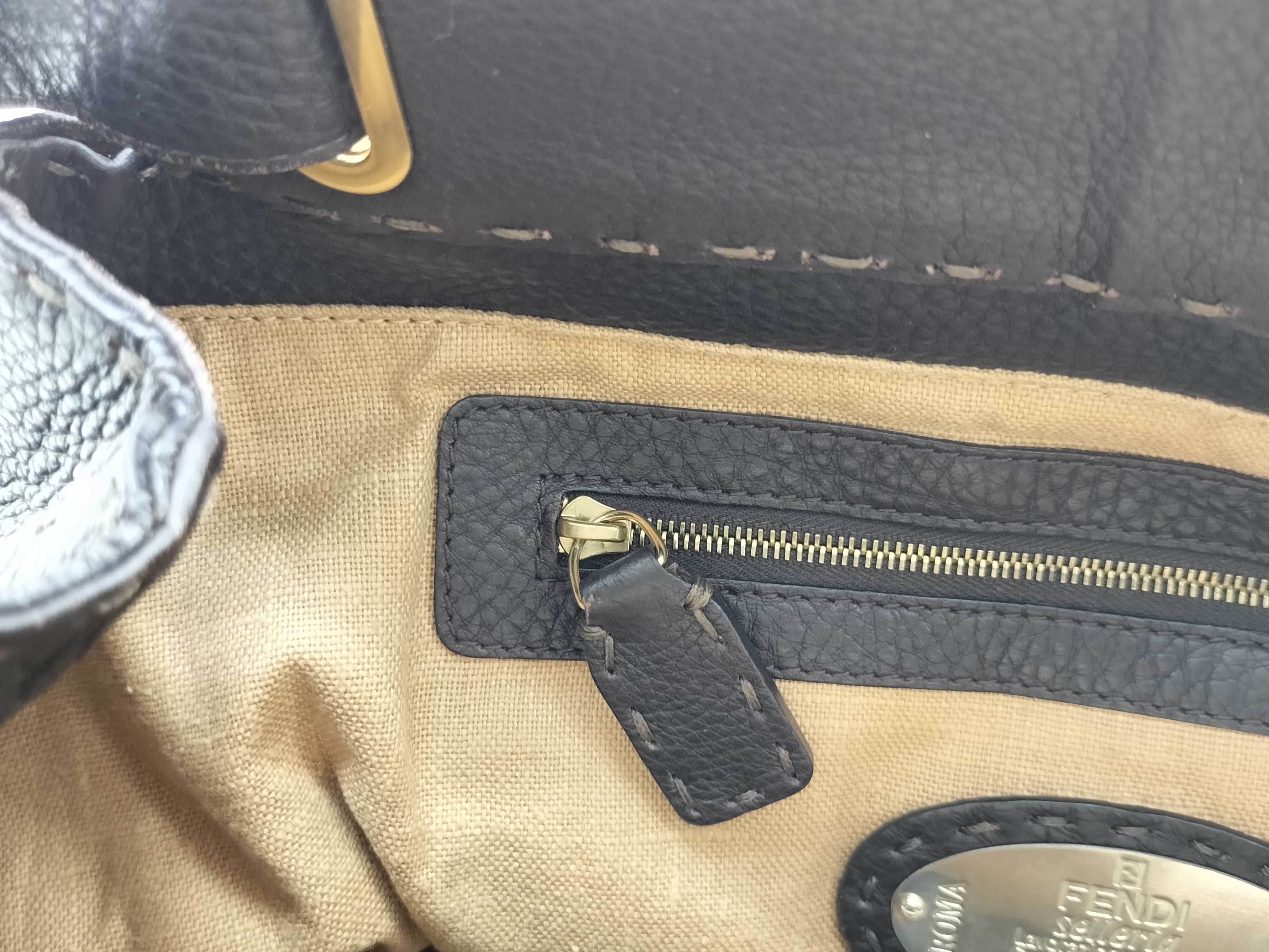 handbag, Selleria Villa Borghese, dark brown. — view 15
