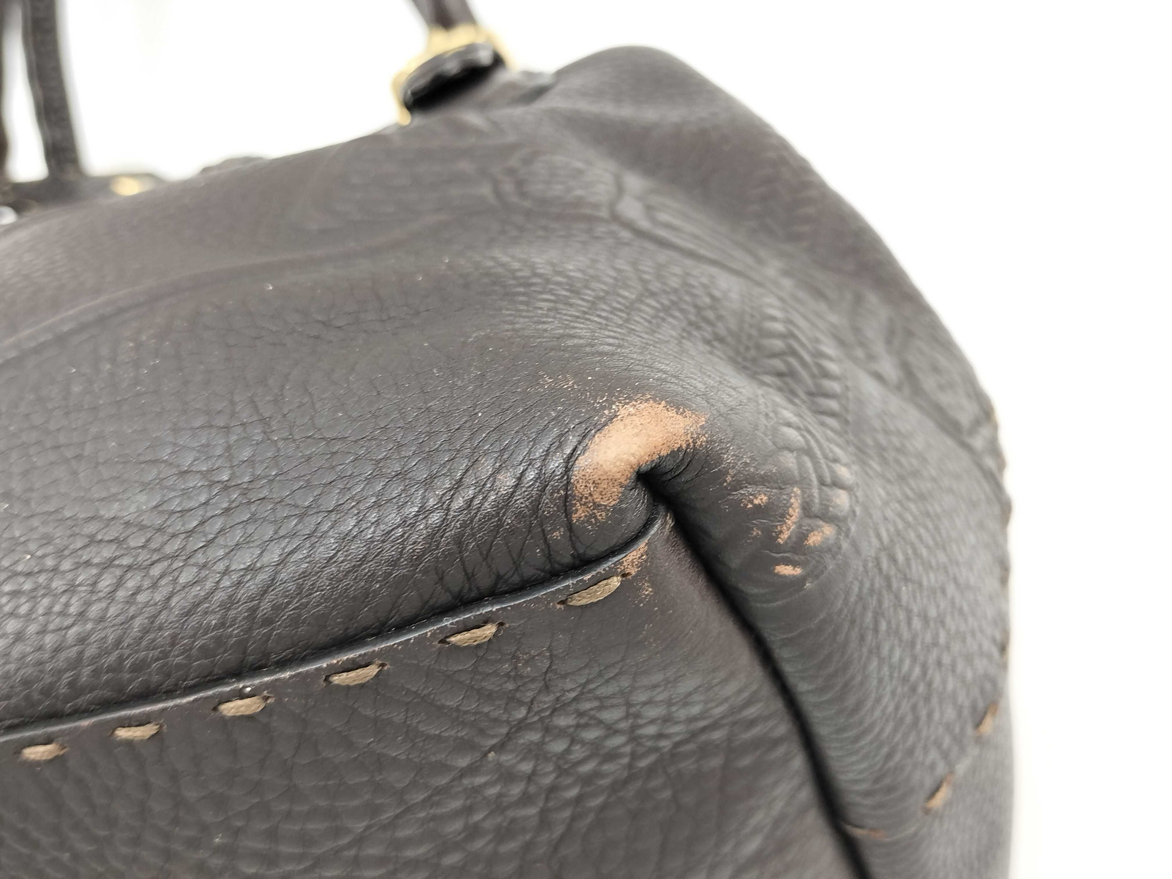 handbag, Selleria Villa Borghese, dark brown. — view 6