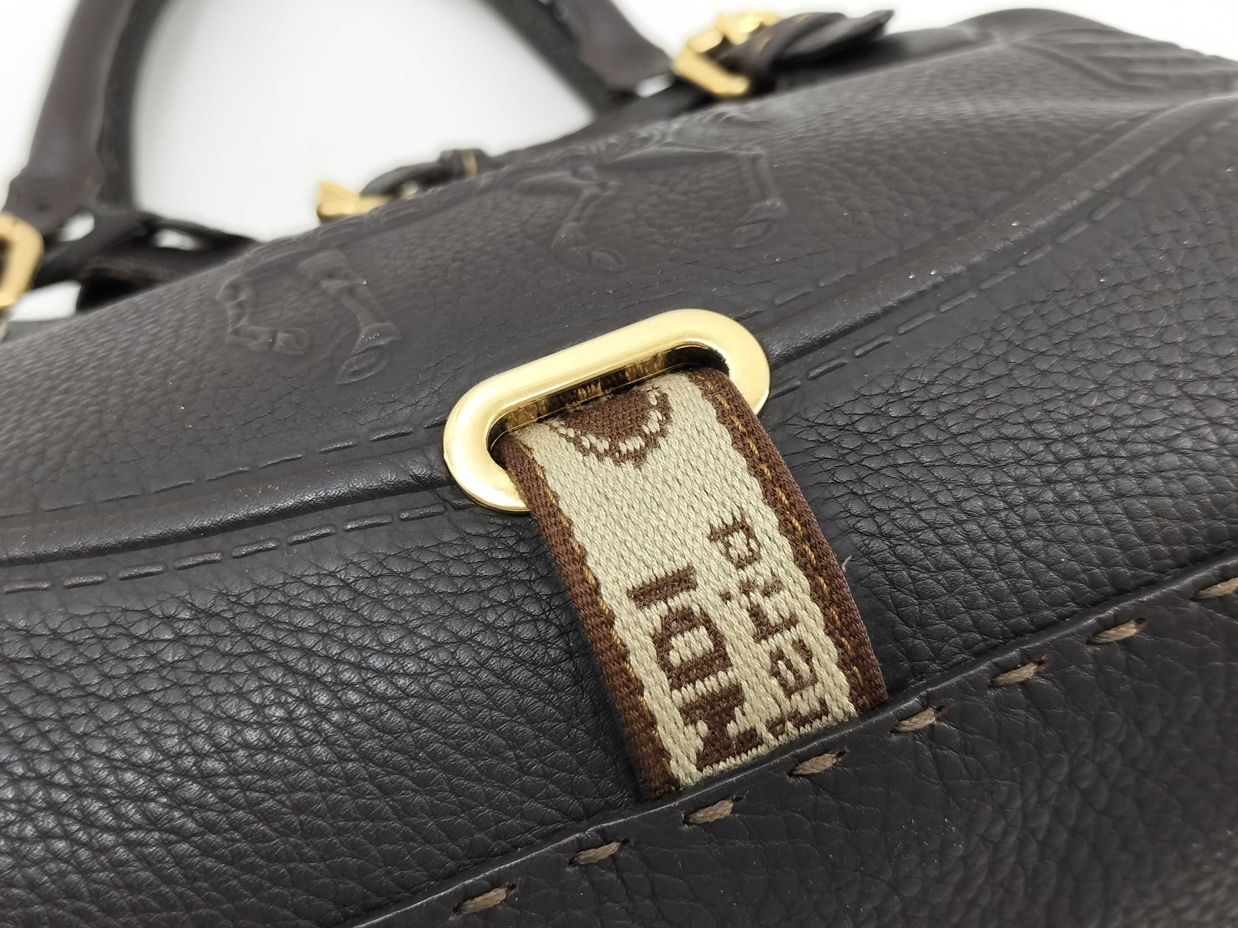 handbag, Selleria Villa Borghese, dark brown. — view 8