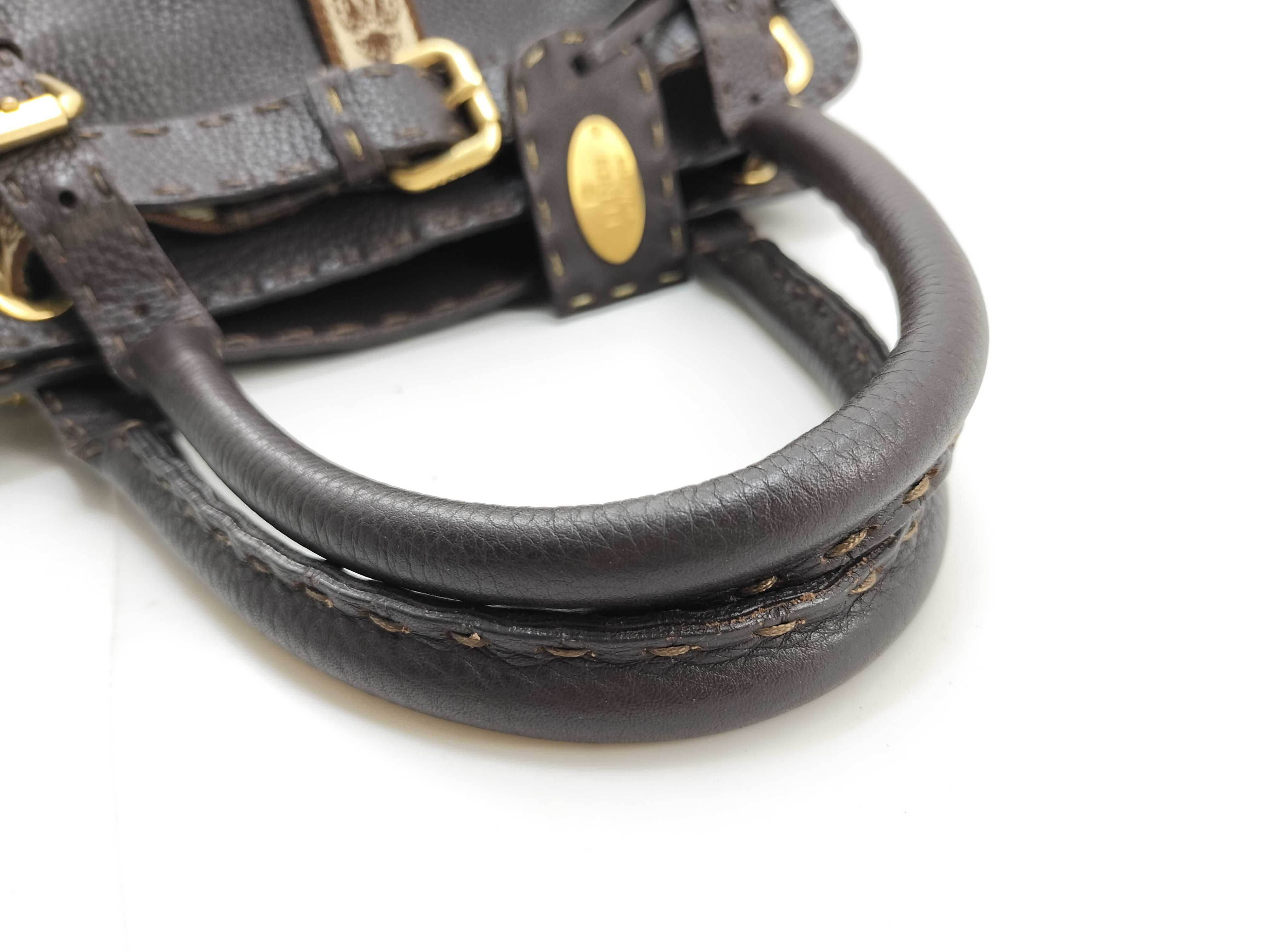 handbag, Selleria Villa Borghese, dark brown. — view 10