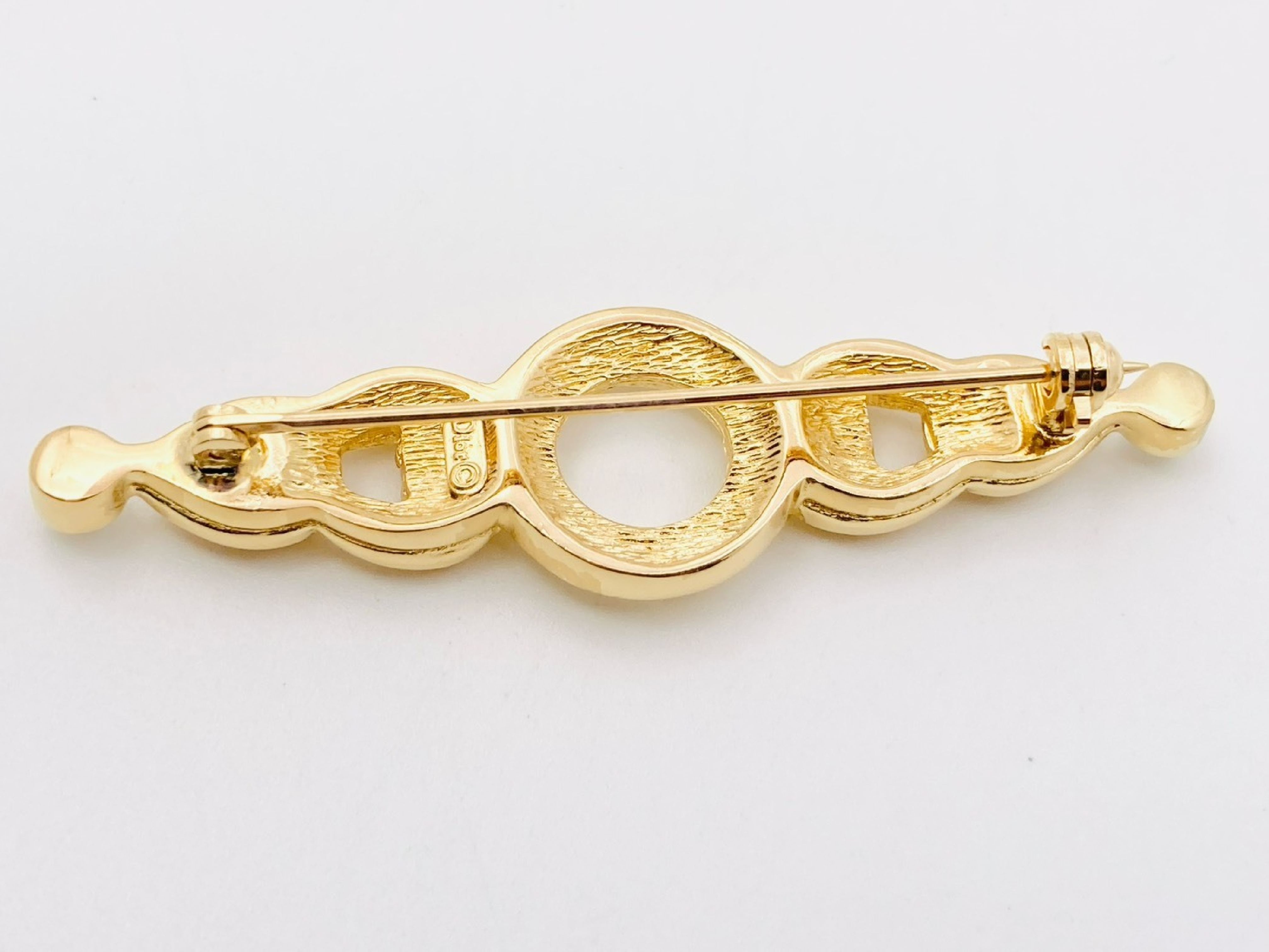 Rhinestone Brooch, Gold Brooch — view 2