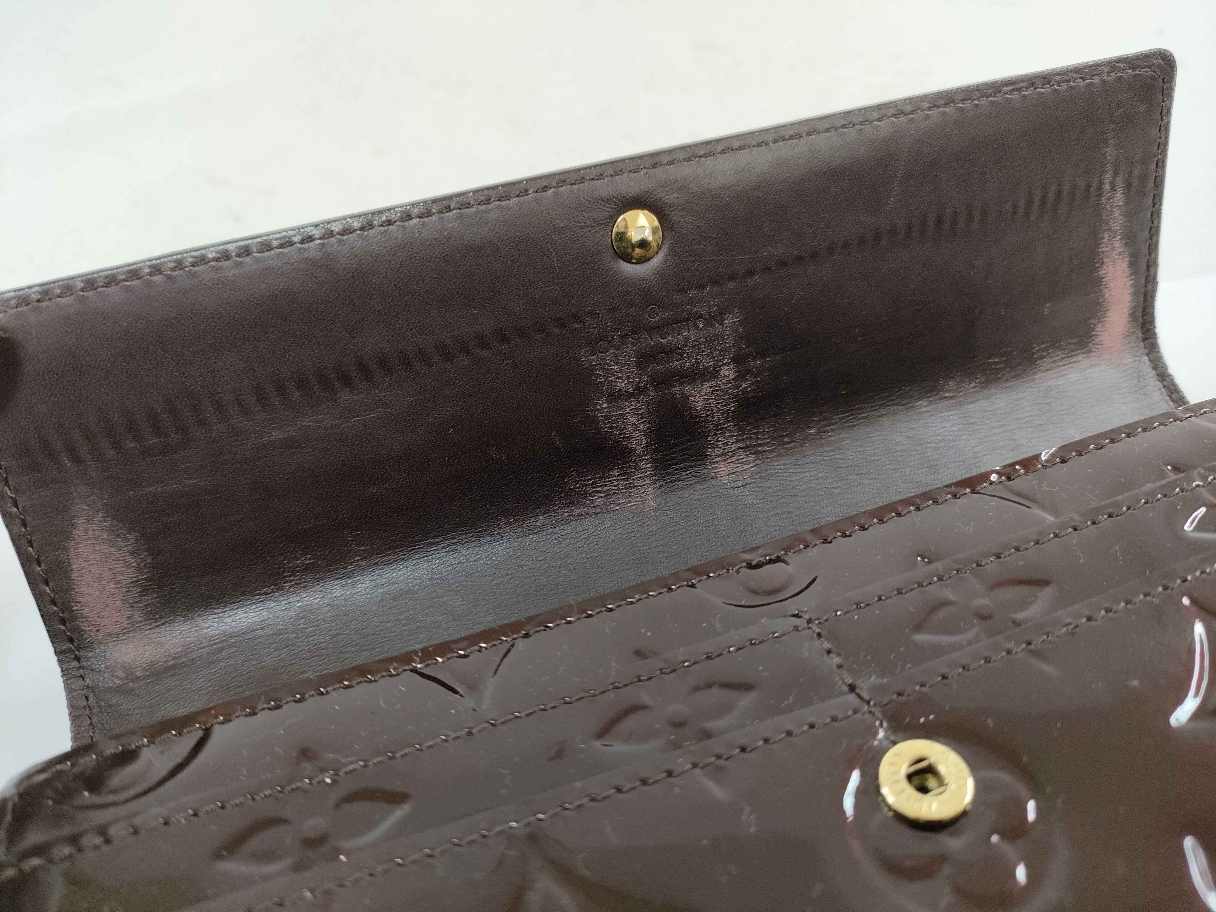 Vernis LV Vernis Portefeuille Sarah Long Wallet (with box) — view 9