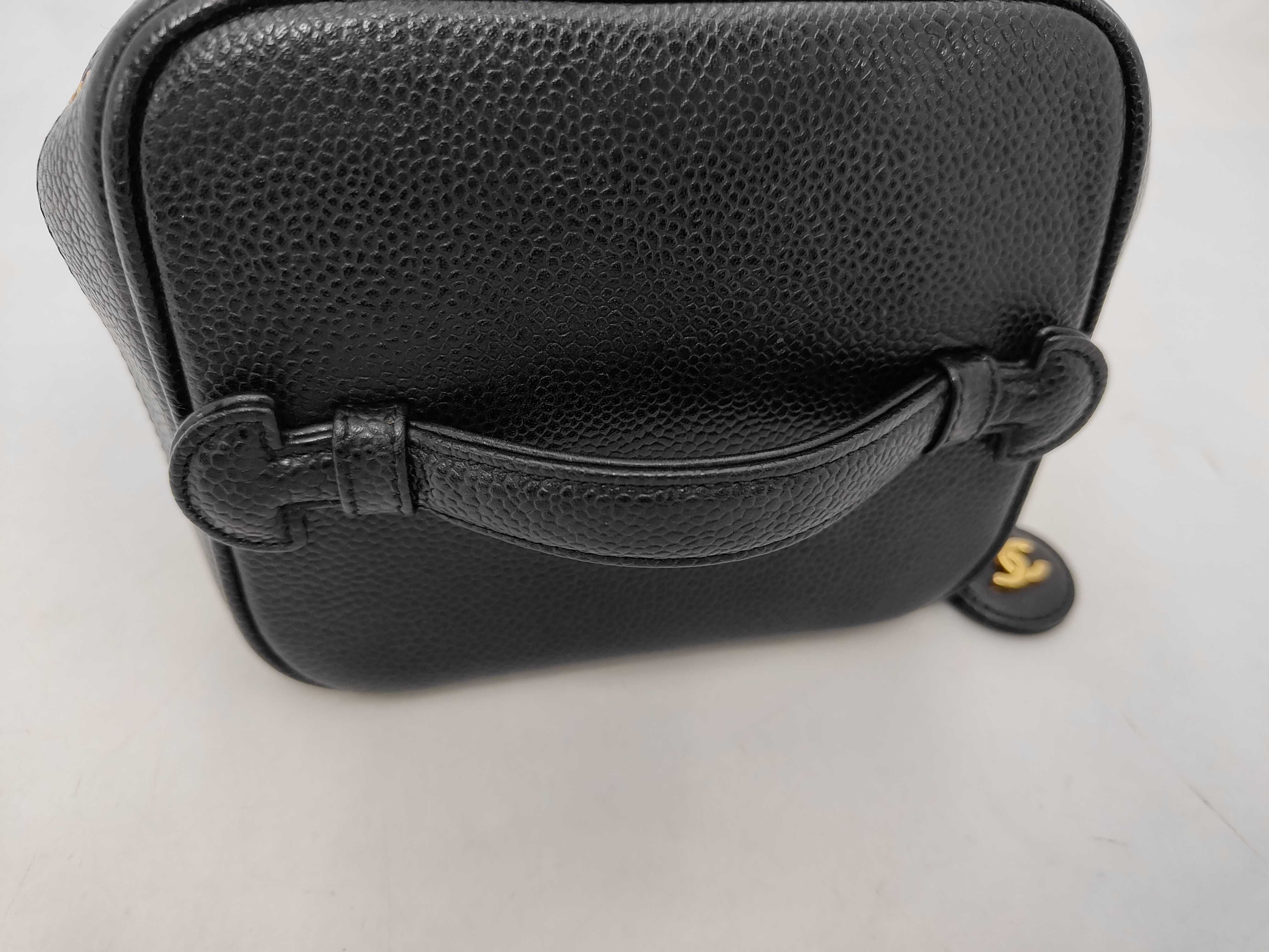 Caviar Black Vanity Bag with Coco Mark and Seal — view 3