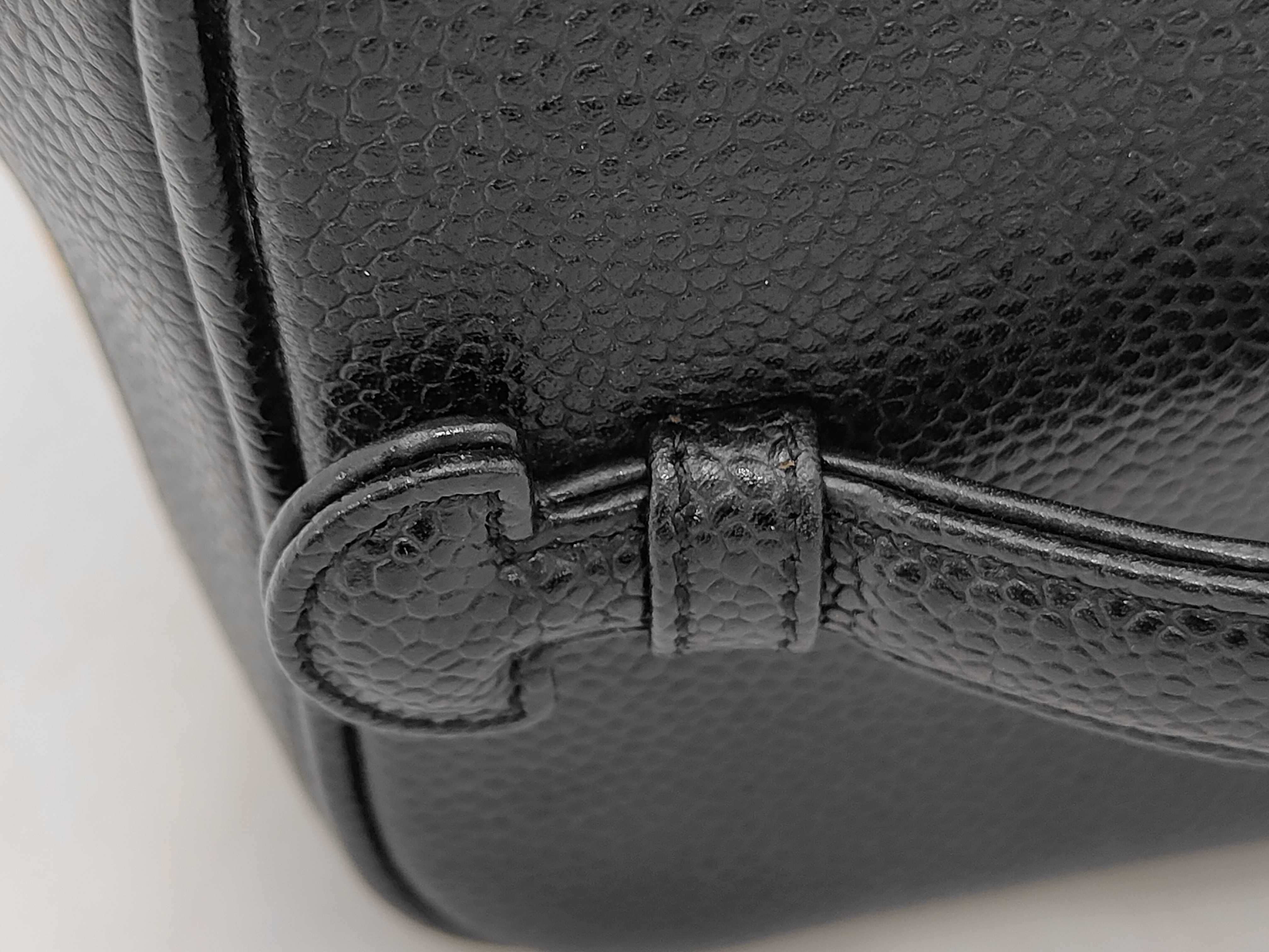 Caviar Black Vanity Bag with Coco Mark and Seal — view 5