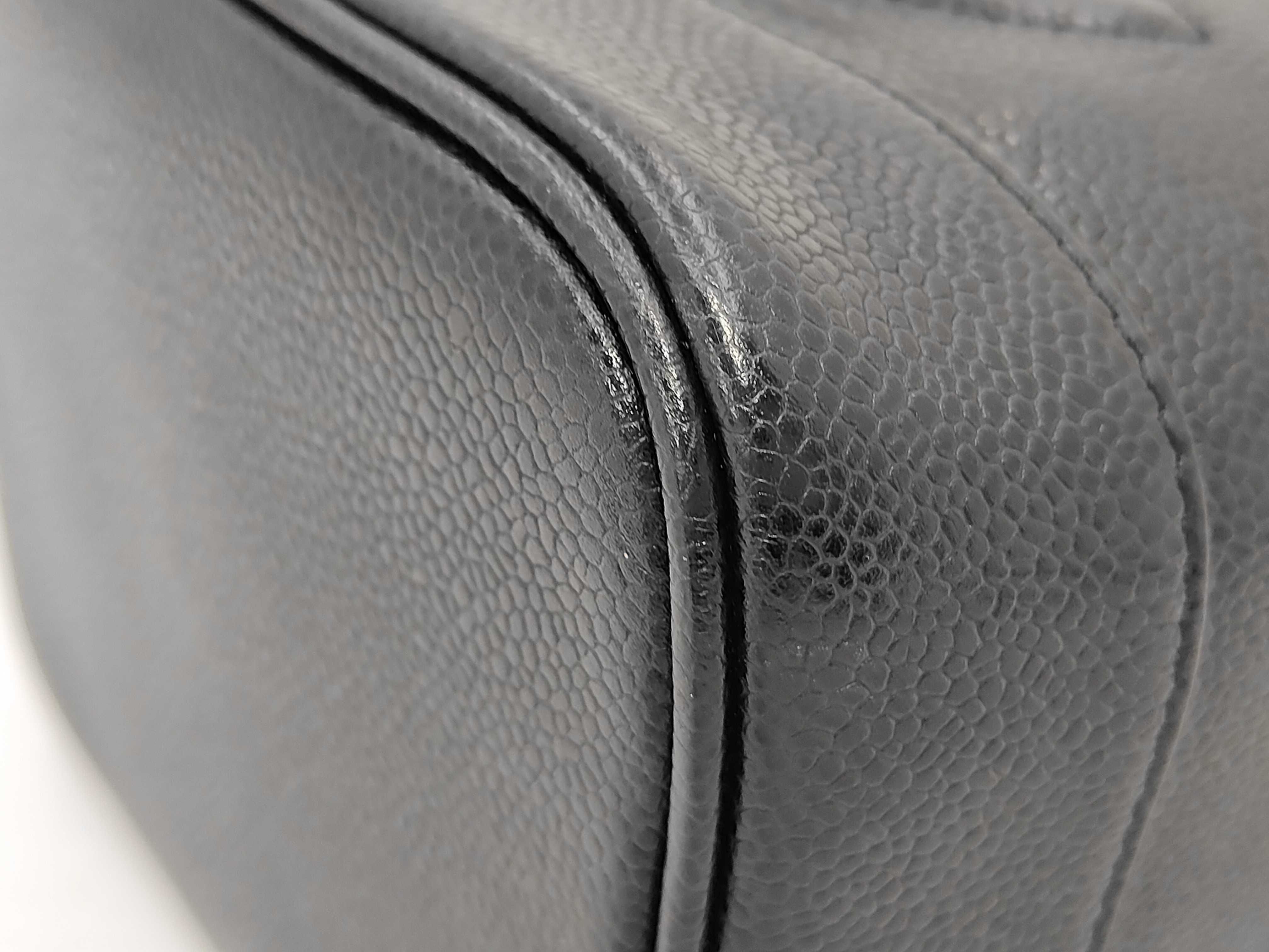 Caviar Black Vanity Bag with Coco Mark and Seal — view 7
