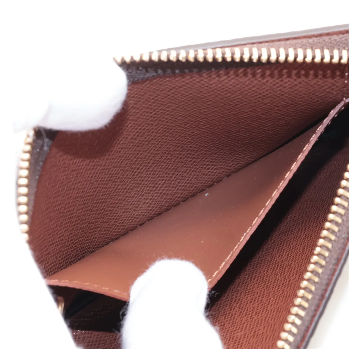 Monogram Card Key Case Pochette Clé M13559 MM2216 Brown Key Case — view 4