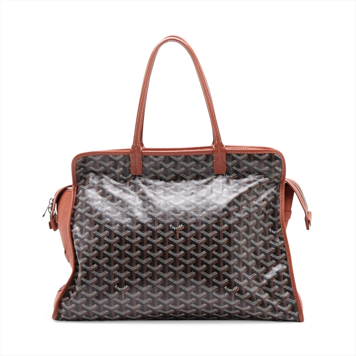 Ardi PM PVC x Leather Tote Bag Brown — view 2