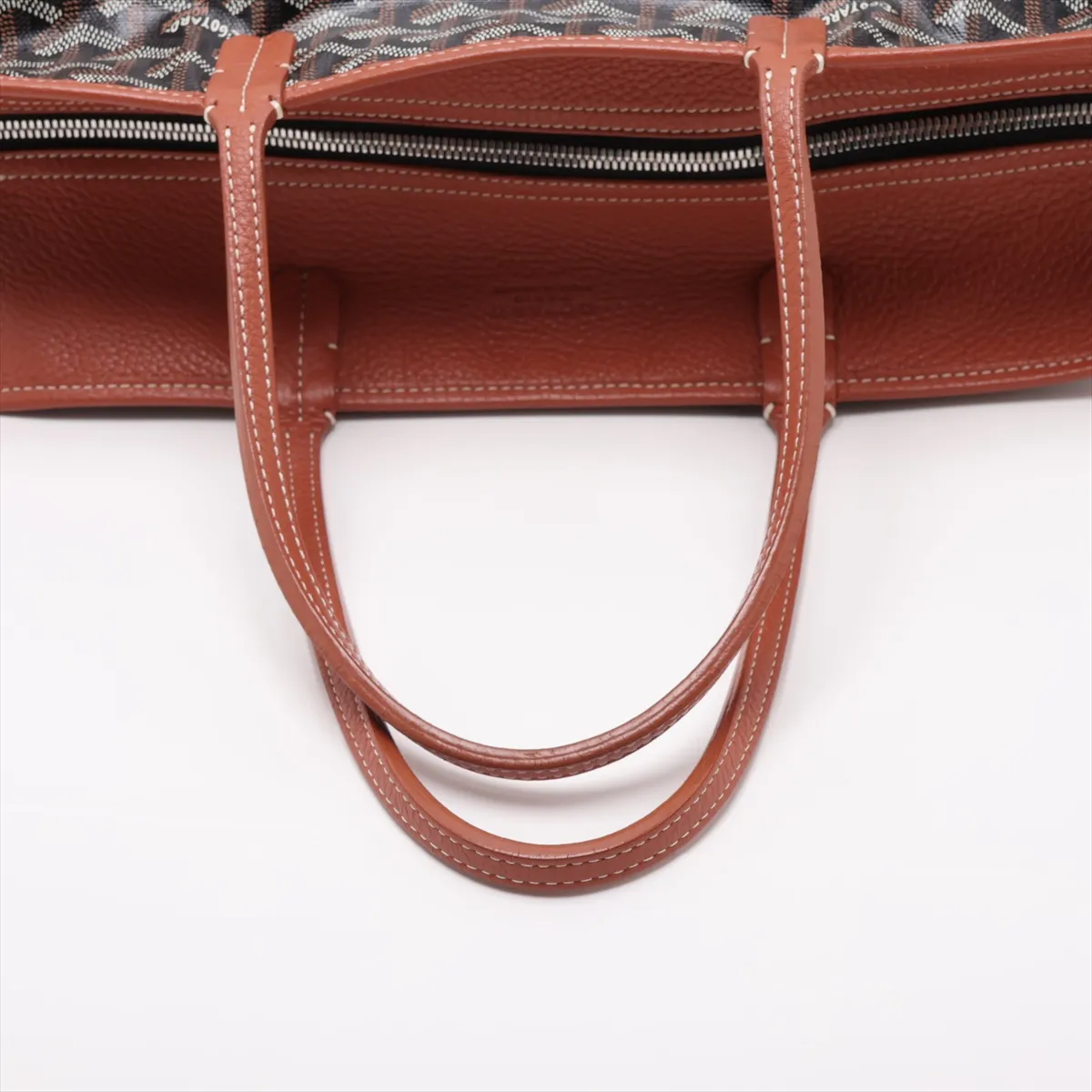Ardi PM PVC x Leather Tote Bag Brown — view 5