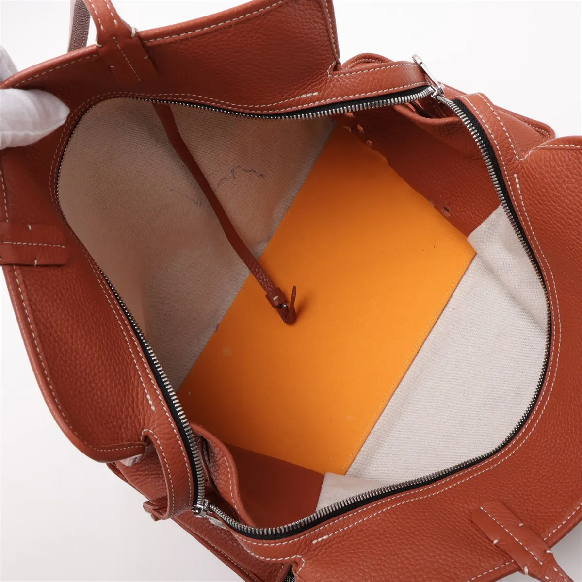 Ardi PM PVC x Leather Tote Bag Brown — view 7