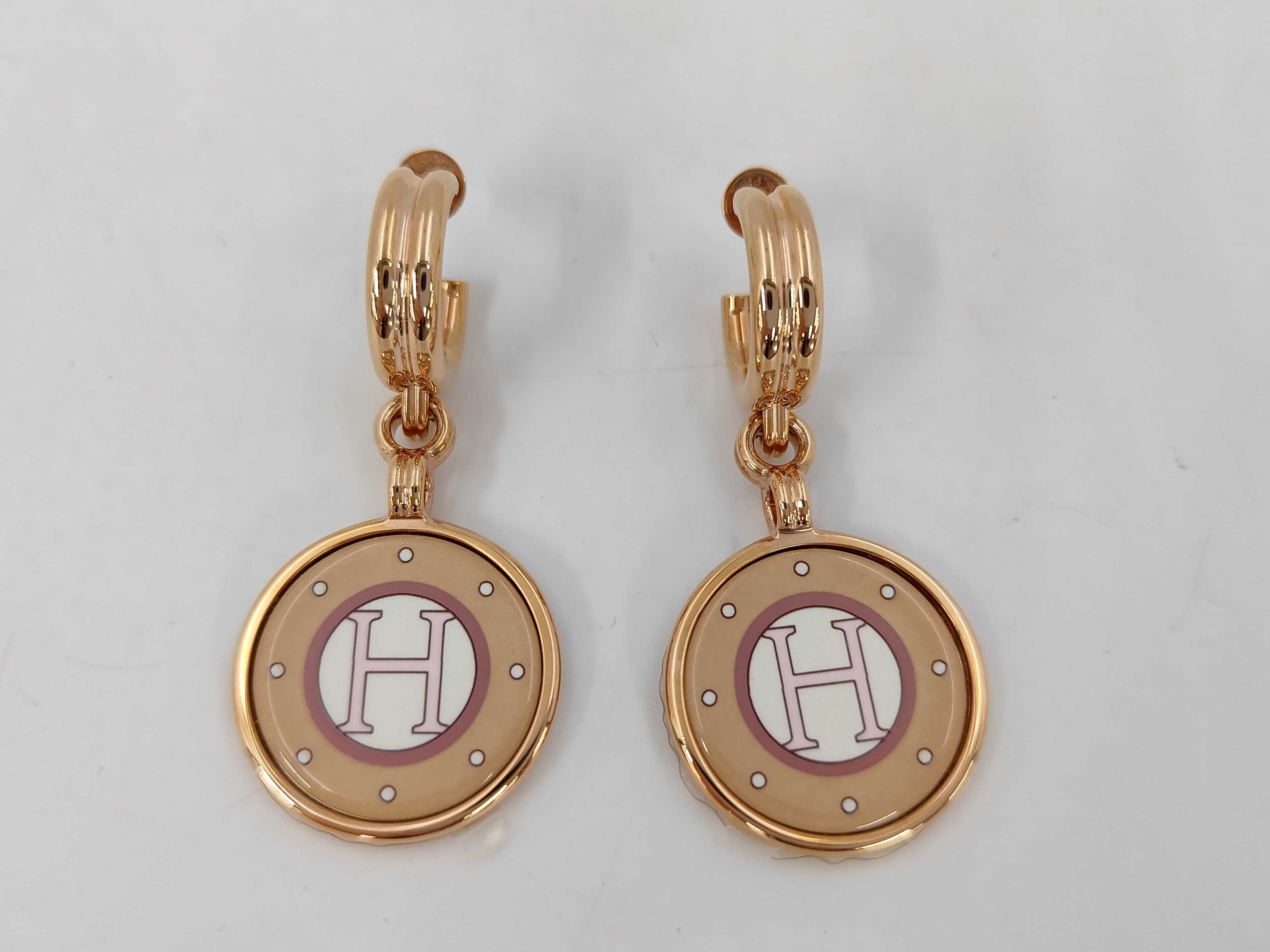 GP hardware rose gold Blazon earrings