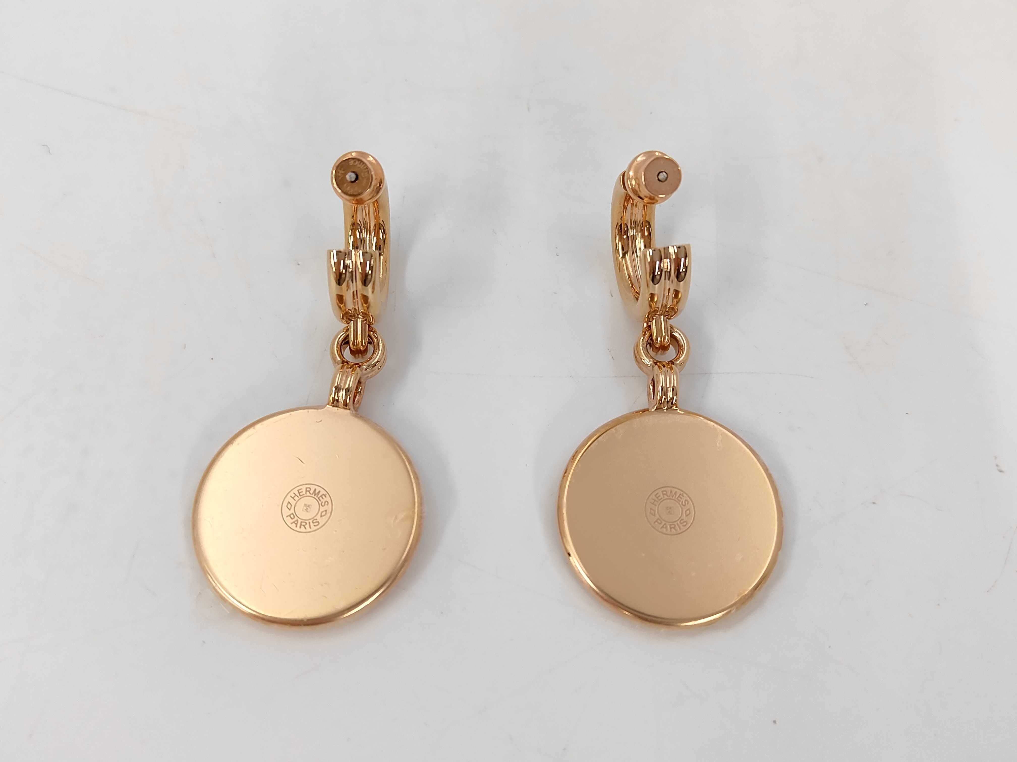 GP hardware rose gold Blazon earrings — view 2