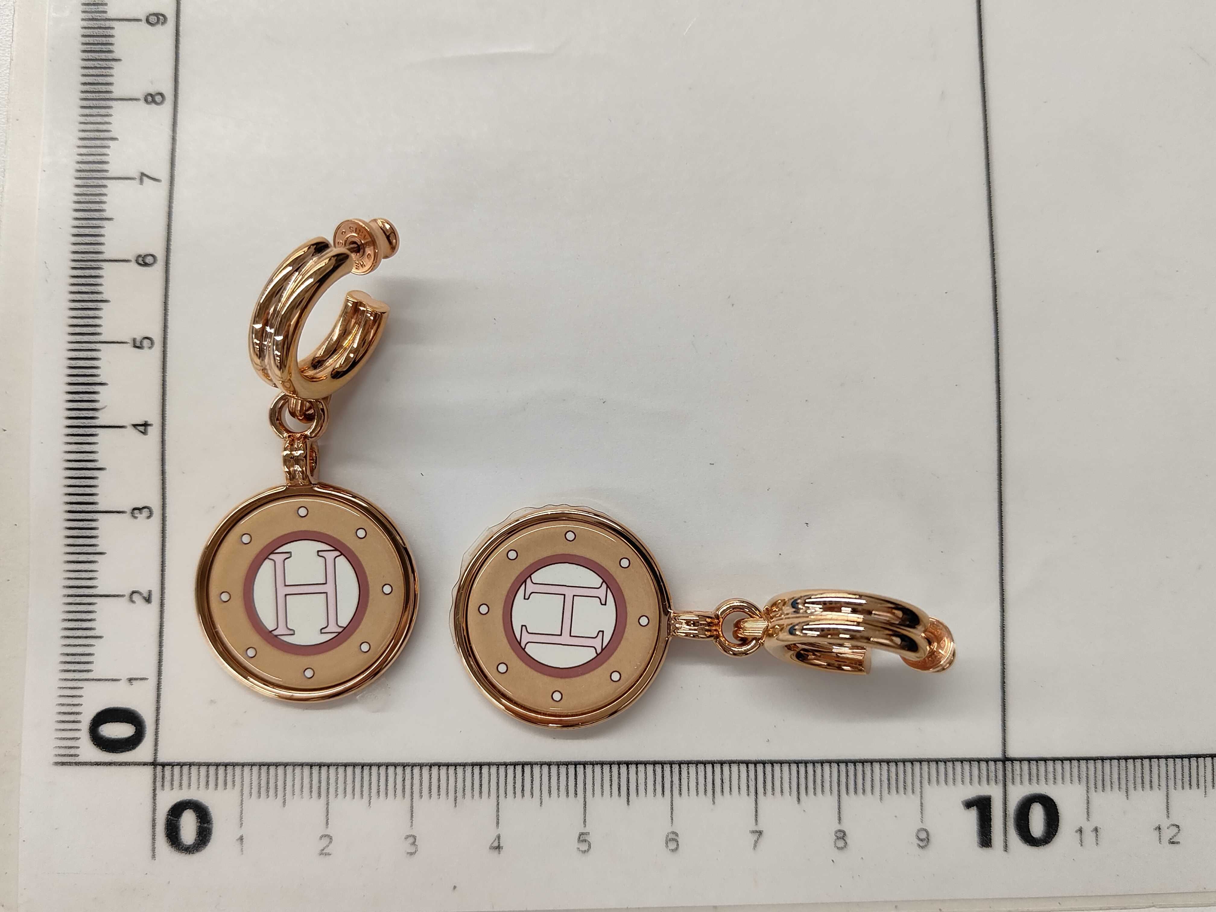GP hardware rose gold Blazon earrings — view 7