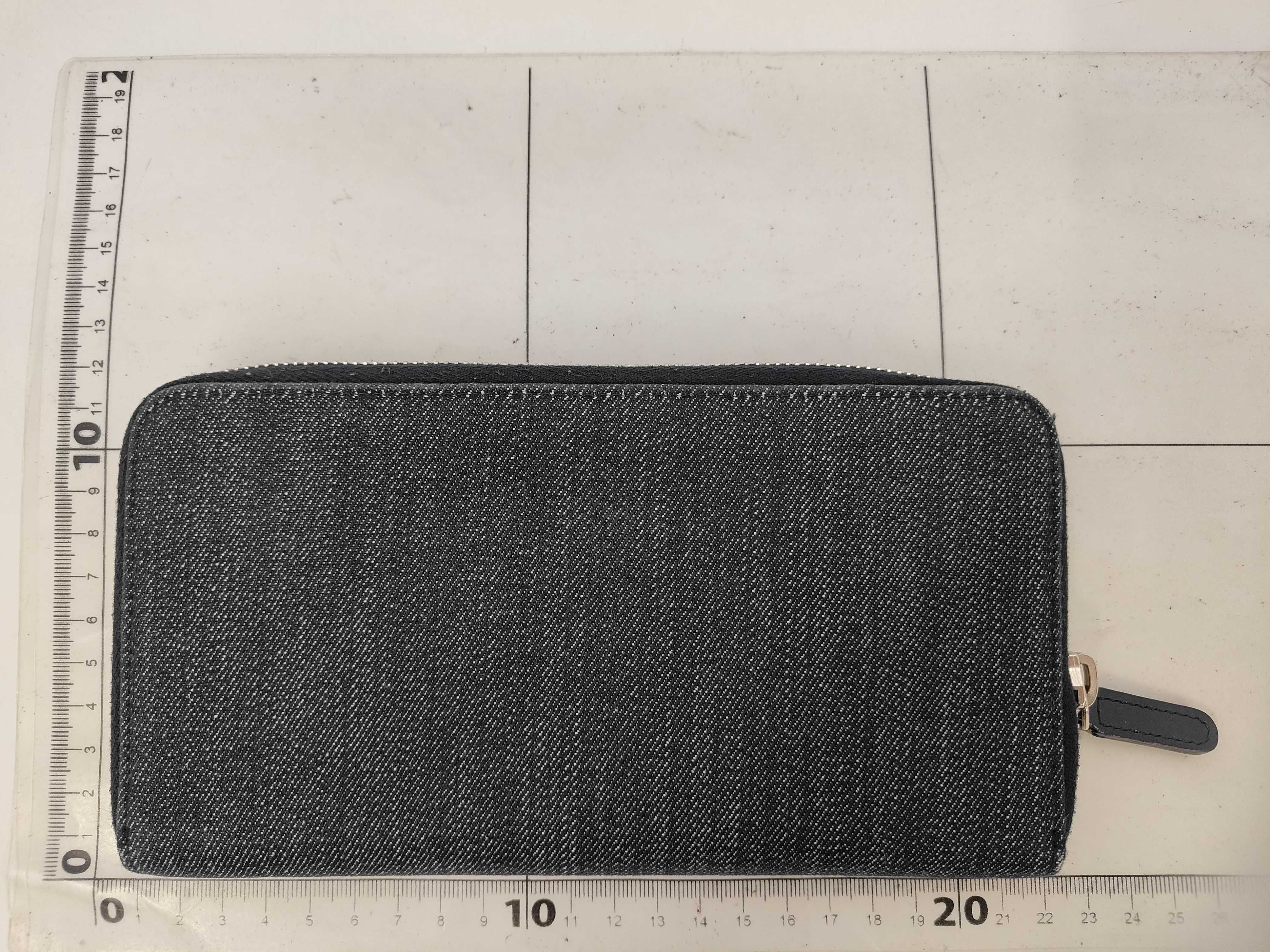 Round Long Wallet Denim Wallet — view 2