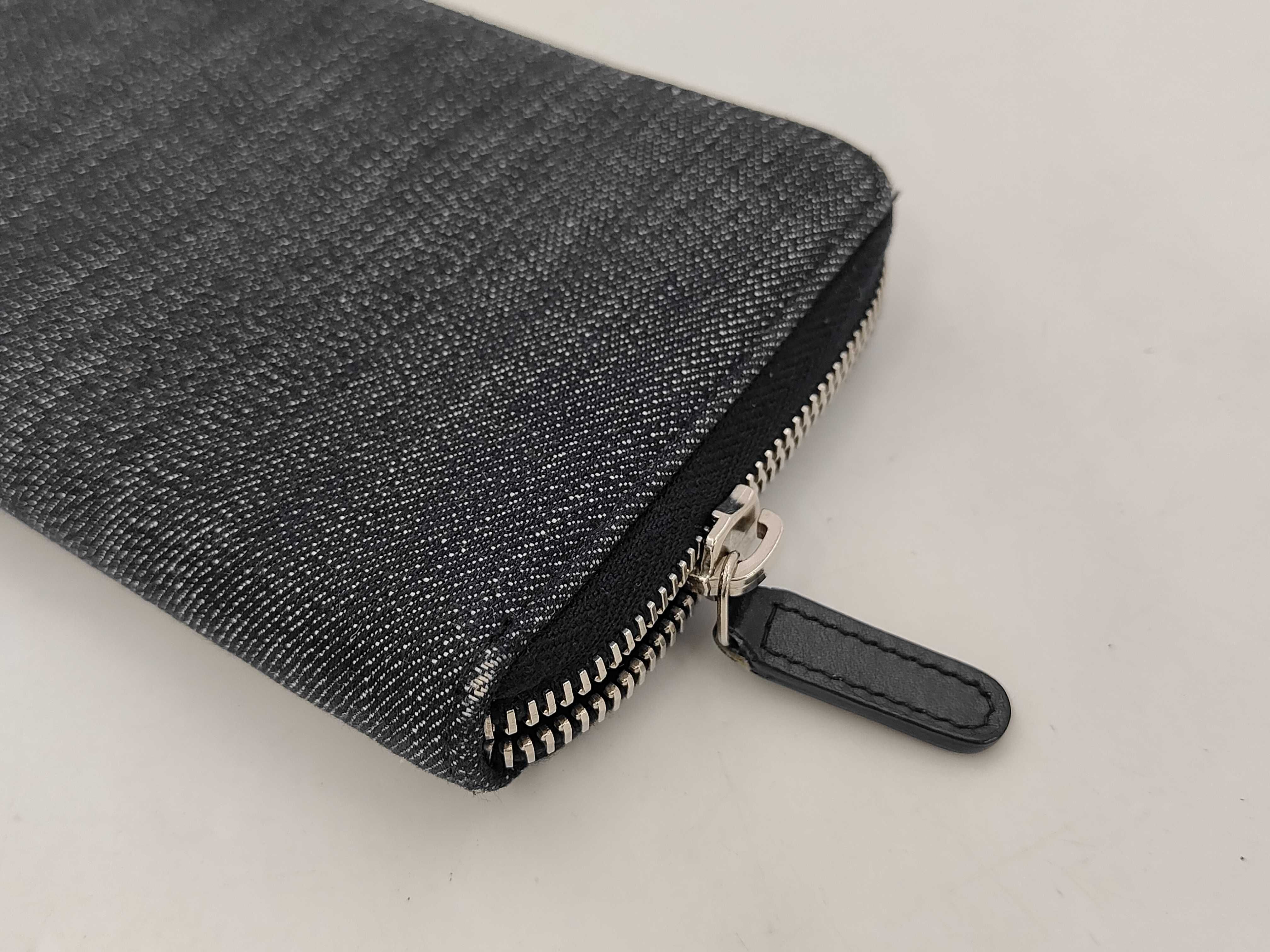 Round Long Wallet Denim Wallet — view 3