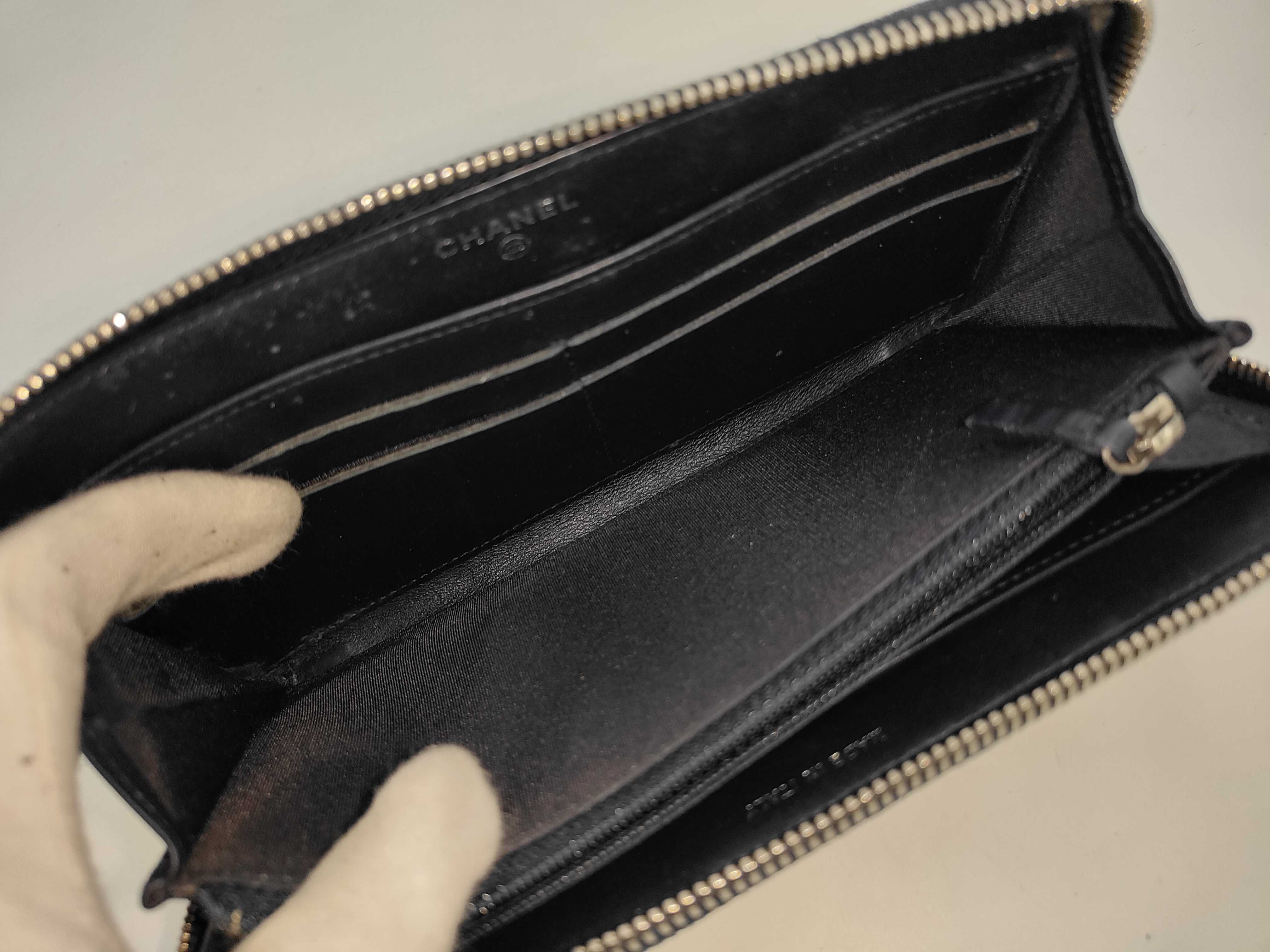 Round Long Wallet Denim Wallet — view 4