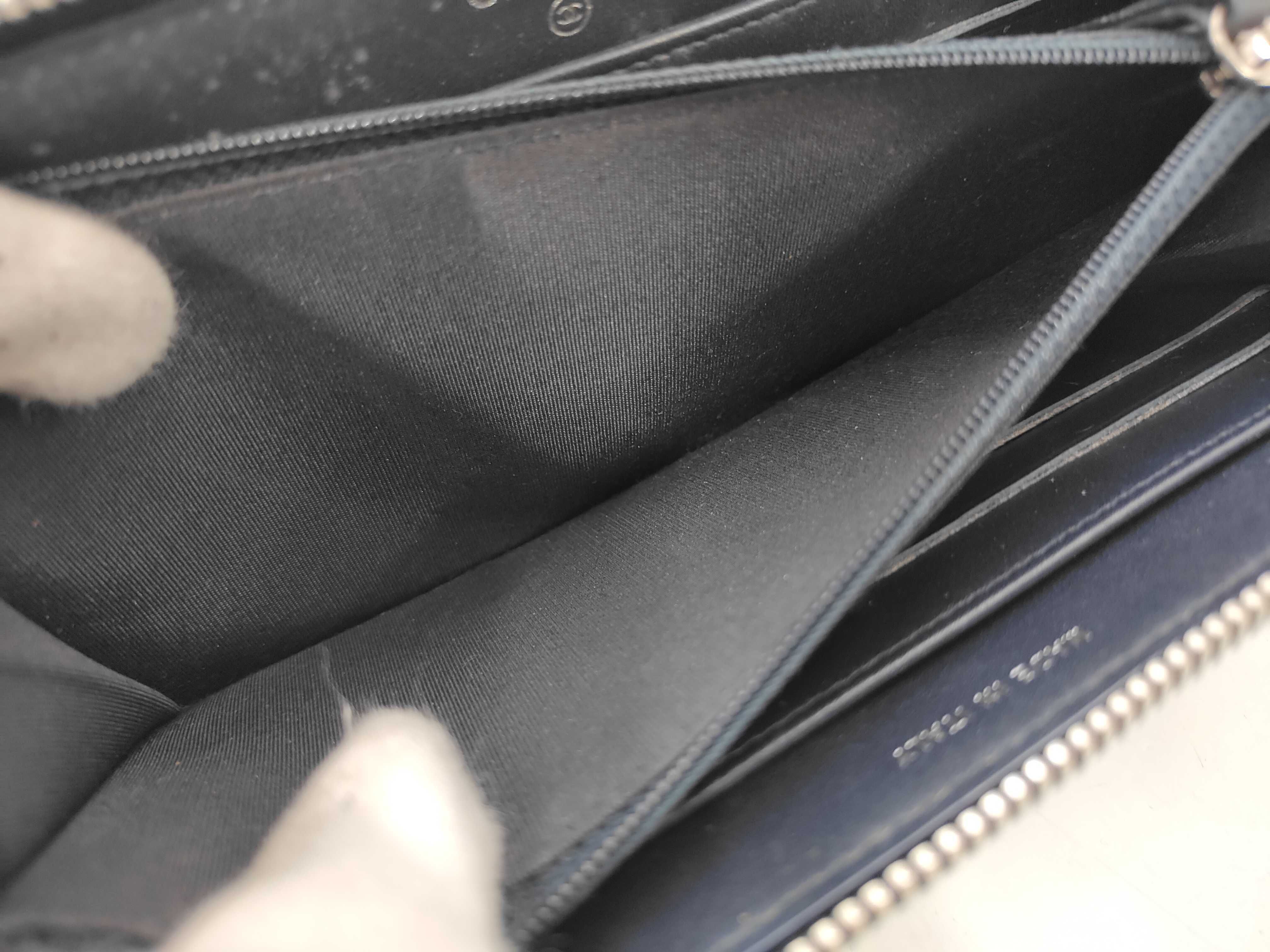 Round Long Wallet Denim Wallet — view 5