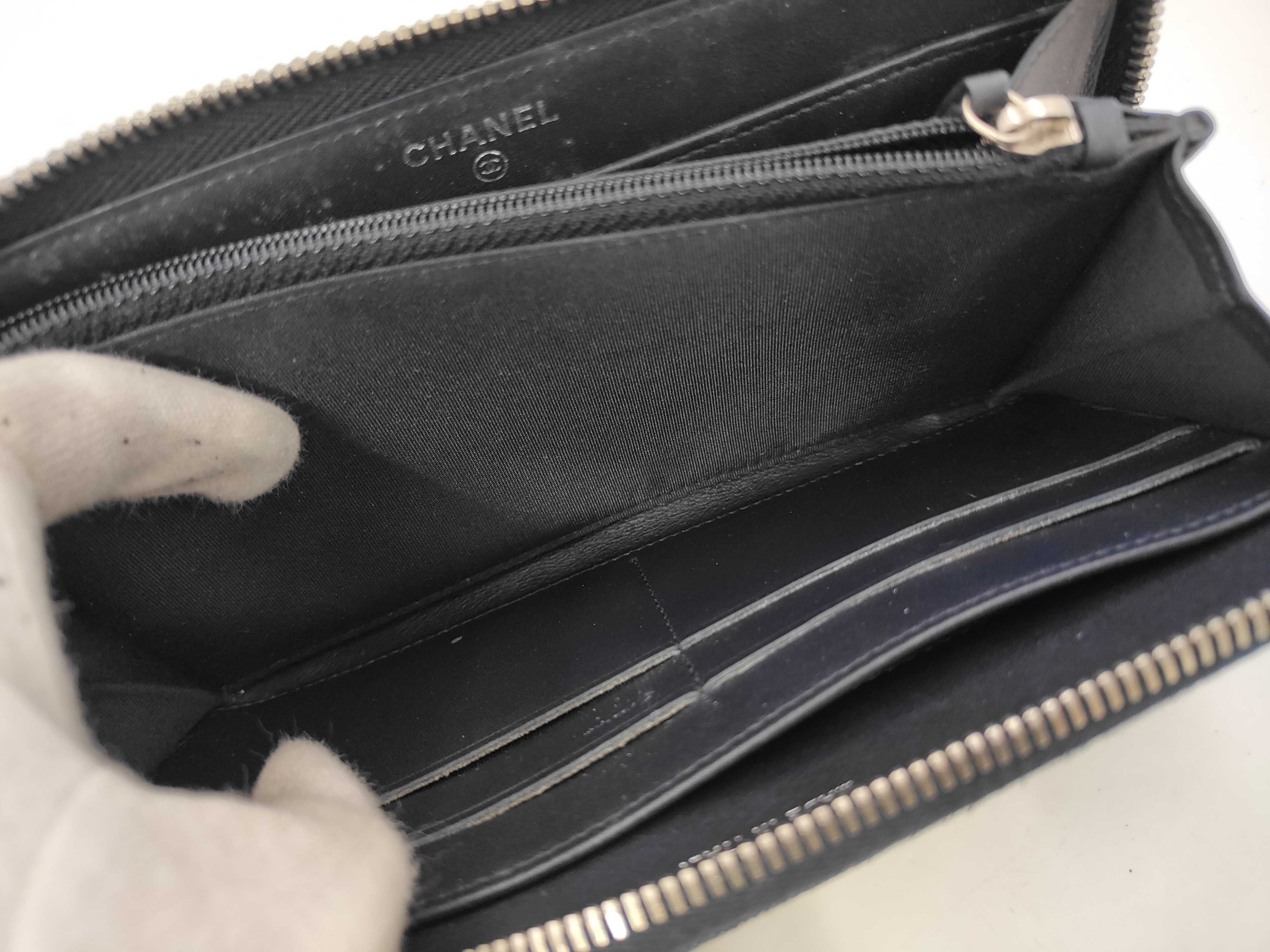 Round Long Wallet Denim Wallet — view 6
