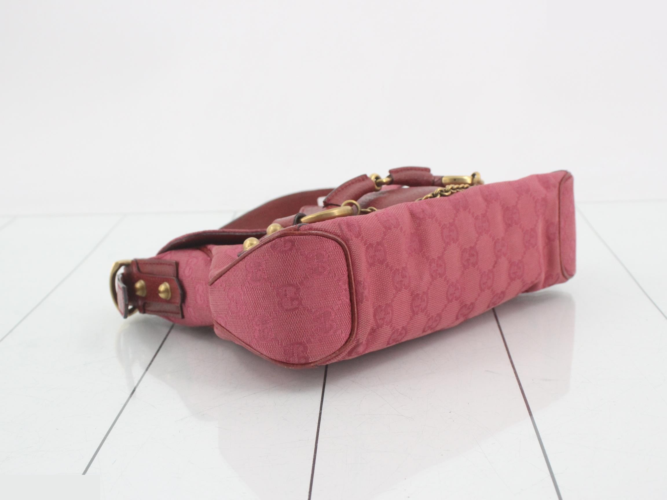GG Canvas Horsebit One-Shoulder Bag — view 5