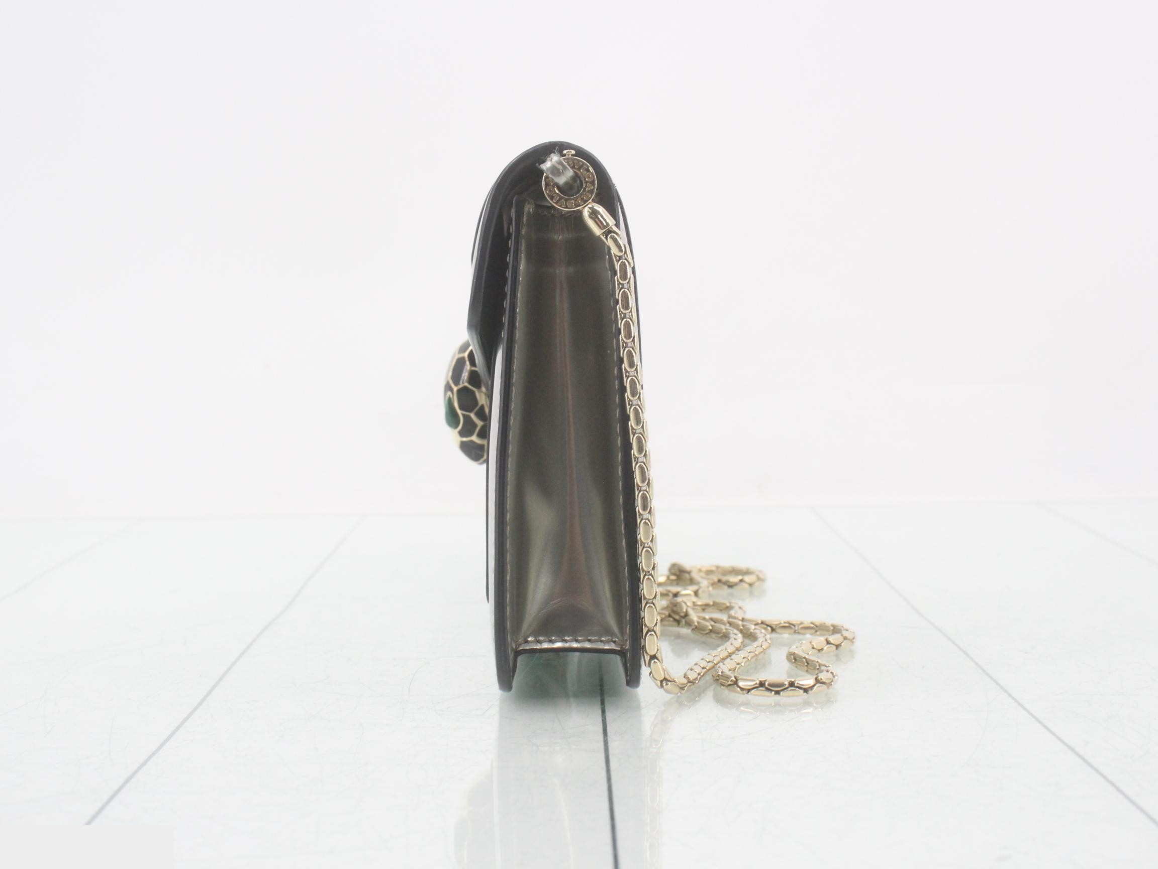 Serpenti Forever Enamel Shoulder Bag — view 3