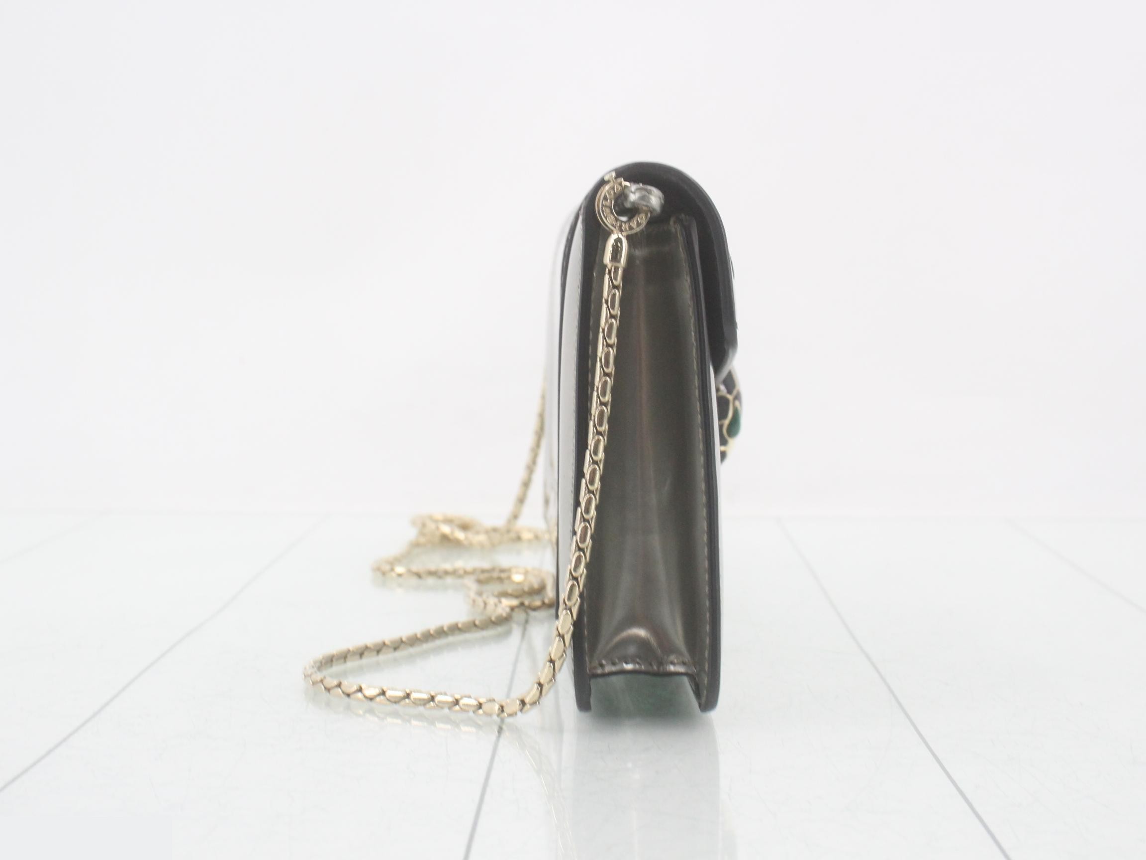 Serpenti Forever Enamel Shoulder Bag — view 4