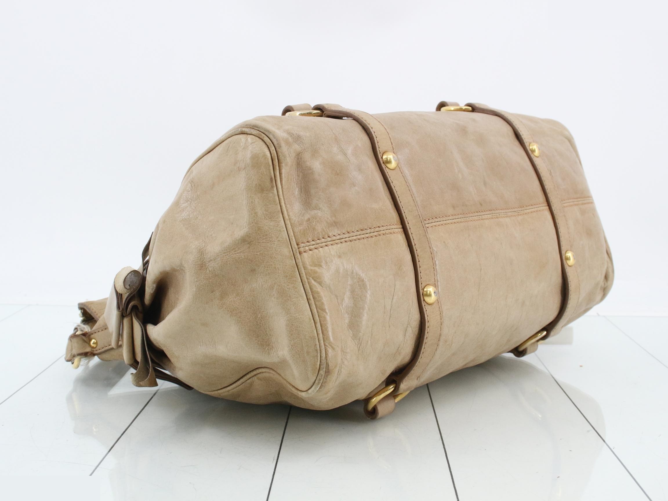 Other lines: Bags - 2-way bag with long strap, leather, beige — view 5