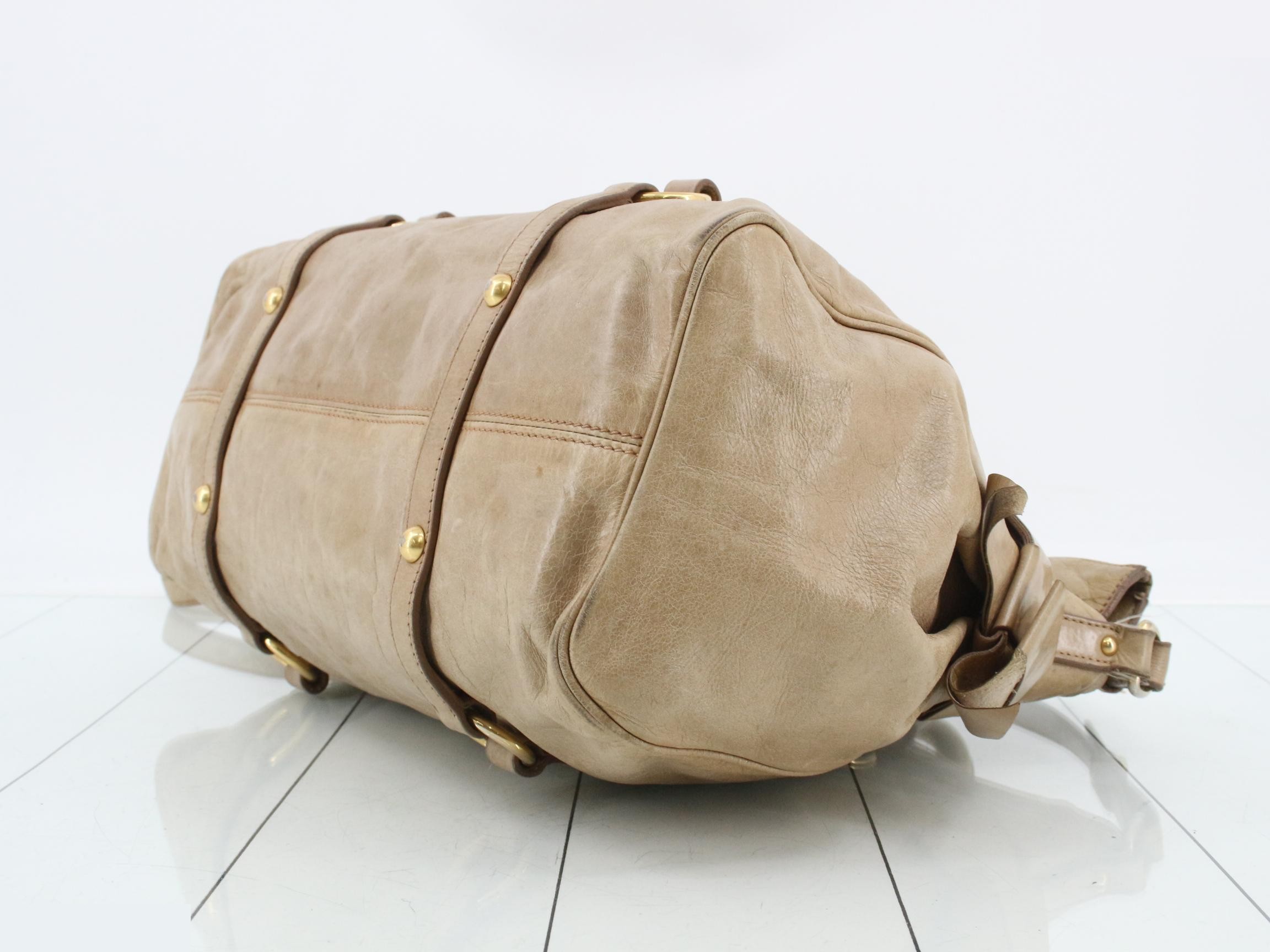 Other lines: Bags - 2-way bag with long strap, leather, beige — view 6